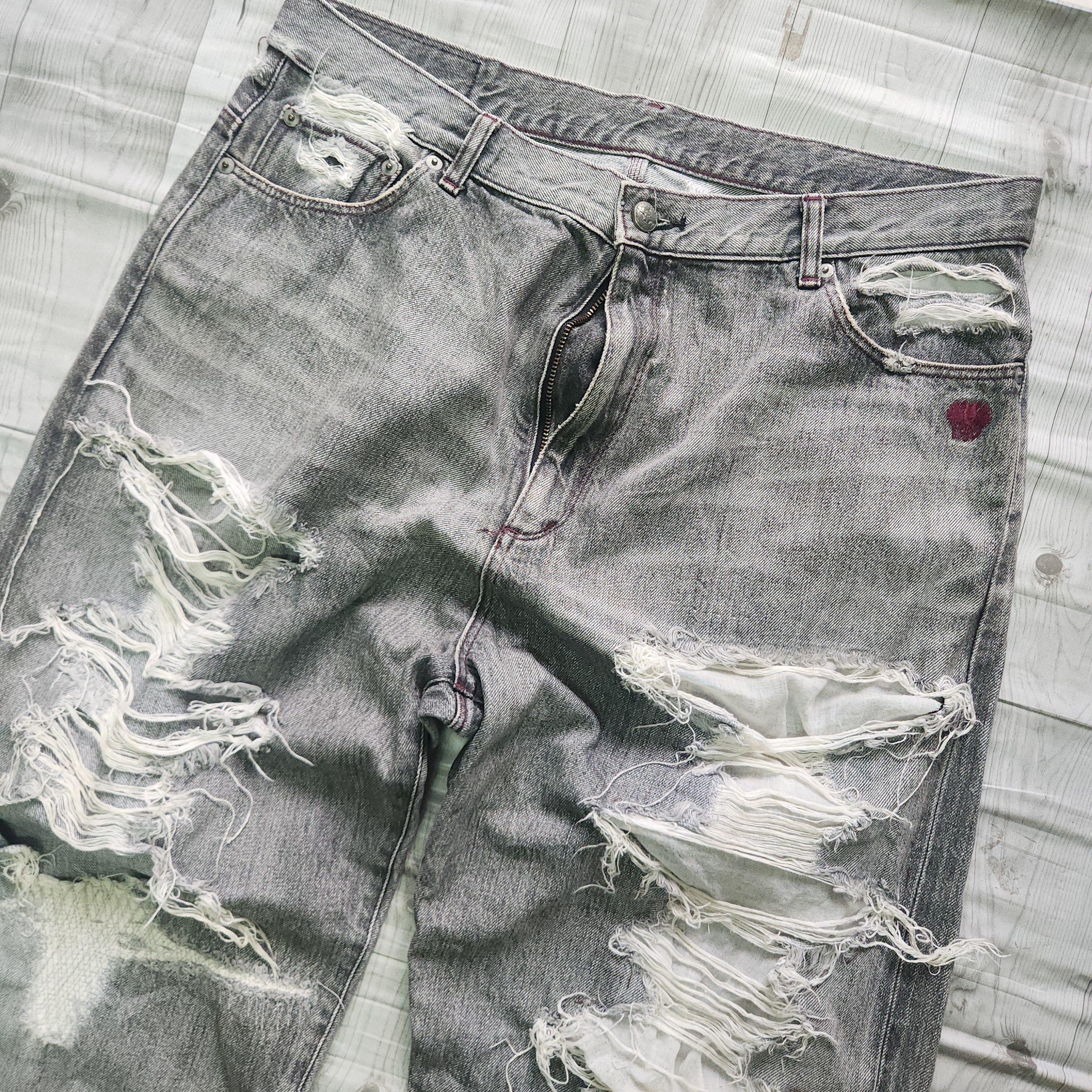 Wtaps WTAPS Dirty Trouser Denim Distressed Redline Selvedge Jeans Size US 36 / EU 52 - 4 Thumbnail