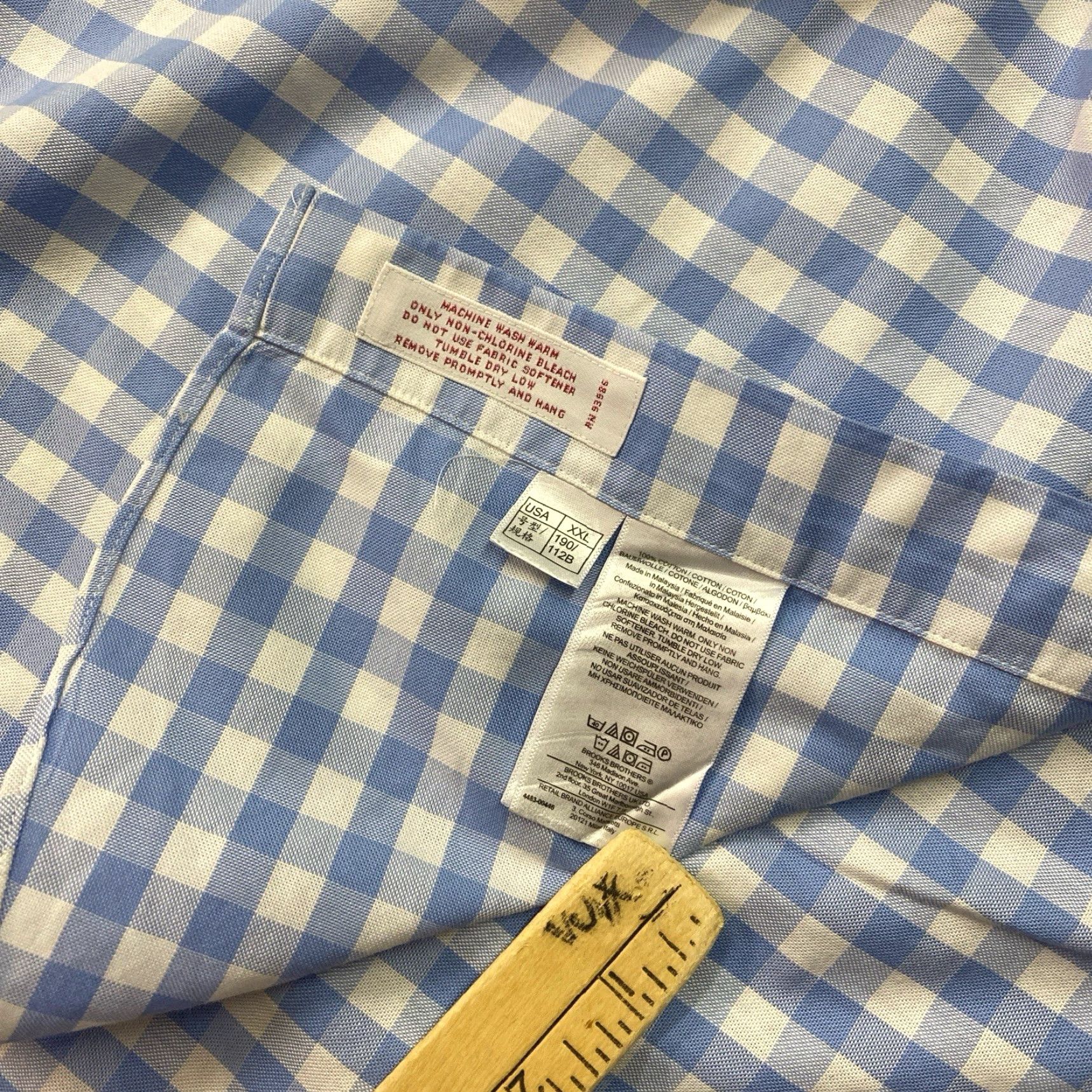 Brooks Brothers Brooks Brothers 346 Plaid Button-Down Shirt 2XL Mens Regular Blue Yellow Red, Button-Up, Long Sleeve, Cotton, Preppy, Casual, Workwear Size US XXL / EU 58 / 5 - 5 Thumbnail
