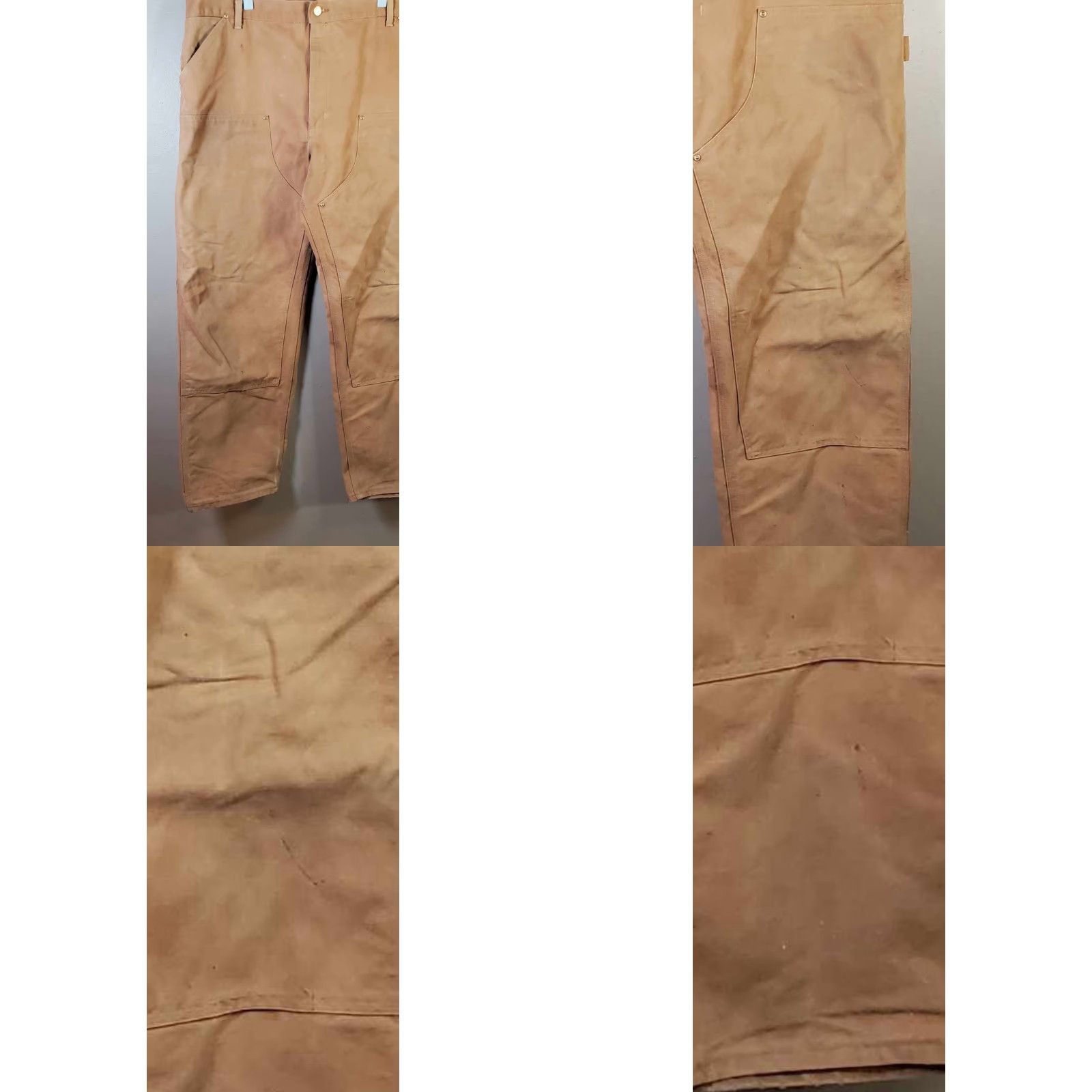 Carhartt VINTAGE Carhartt B01 Brown Canvas Double Knee Pants 40 X 31 Distressed Grunge USA Made Workwear Mens Carpenter Pants Size US 40 / EU 56 - 8 Thumbnail