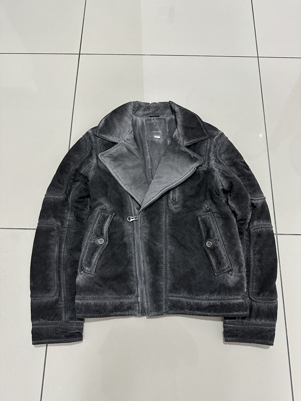Diesel Diesel Double Collar Riders Jacket Design Biker rare Stlye Size US S / EU 44-46 / 1 - 3 Thumbnail