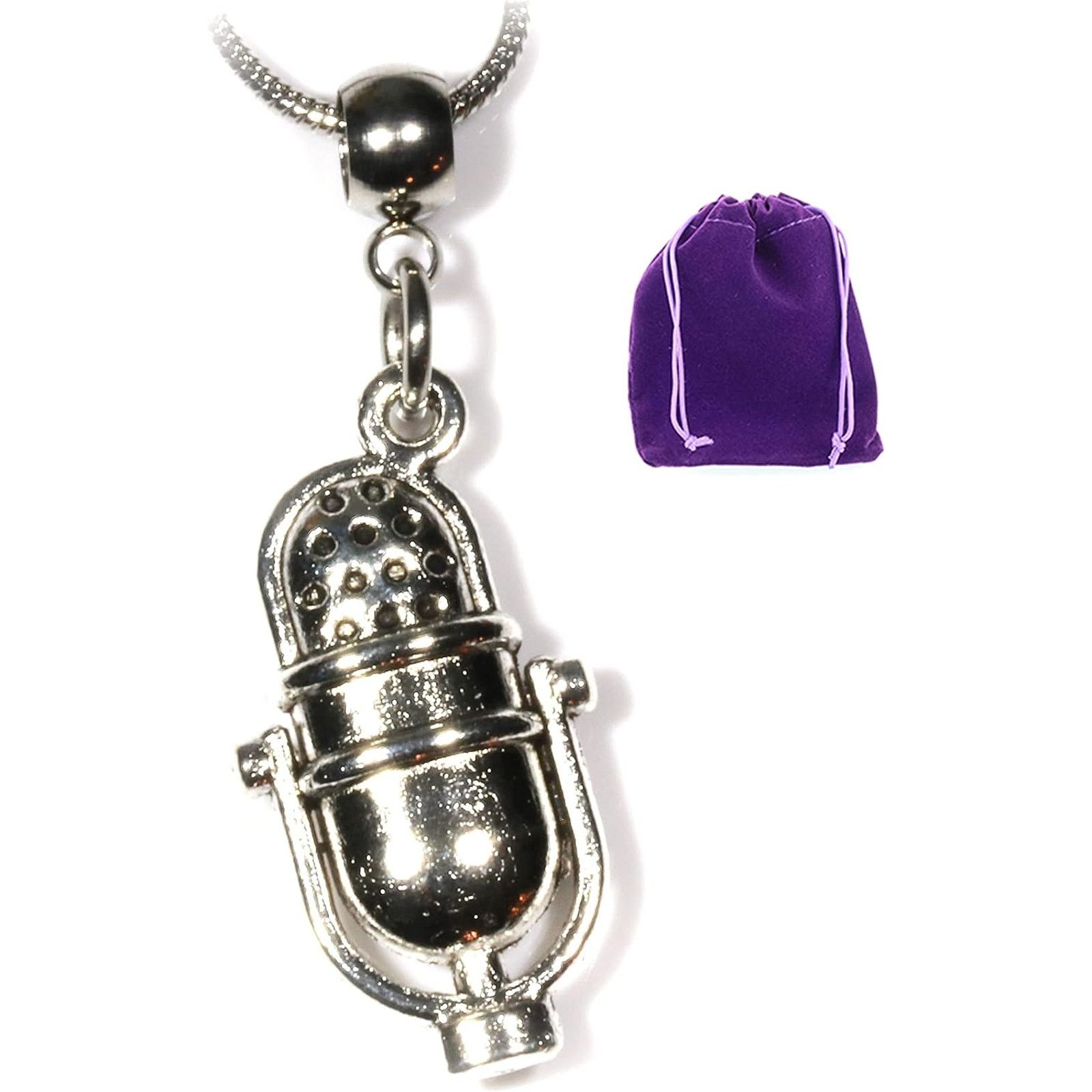 & Other Stories Microphone Necklace - Gifts for Singers DJ and Emcee Size ONE SIZE - 1 Thumbnail