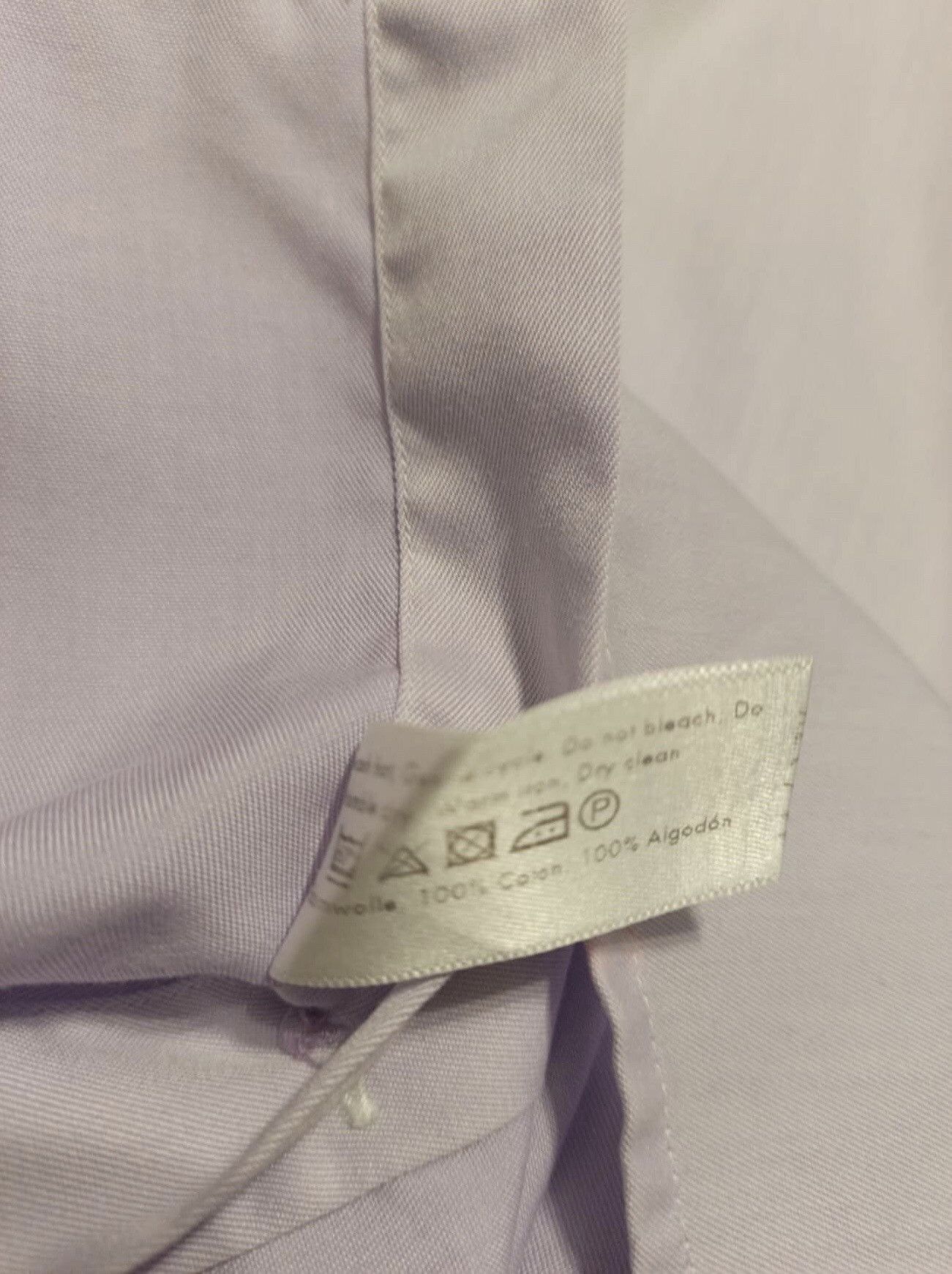 Eton ETON Sweden Light Purple Mens Slim Shirt Size 17.5 / 44 Size 44S - 7 Thumbnail