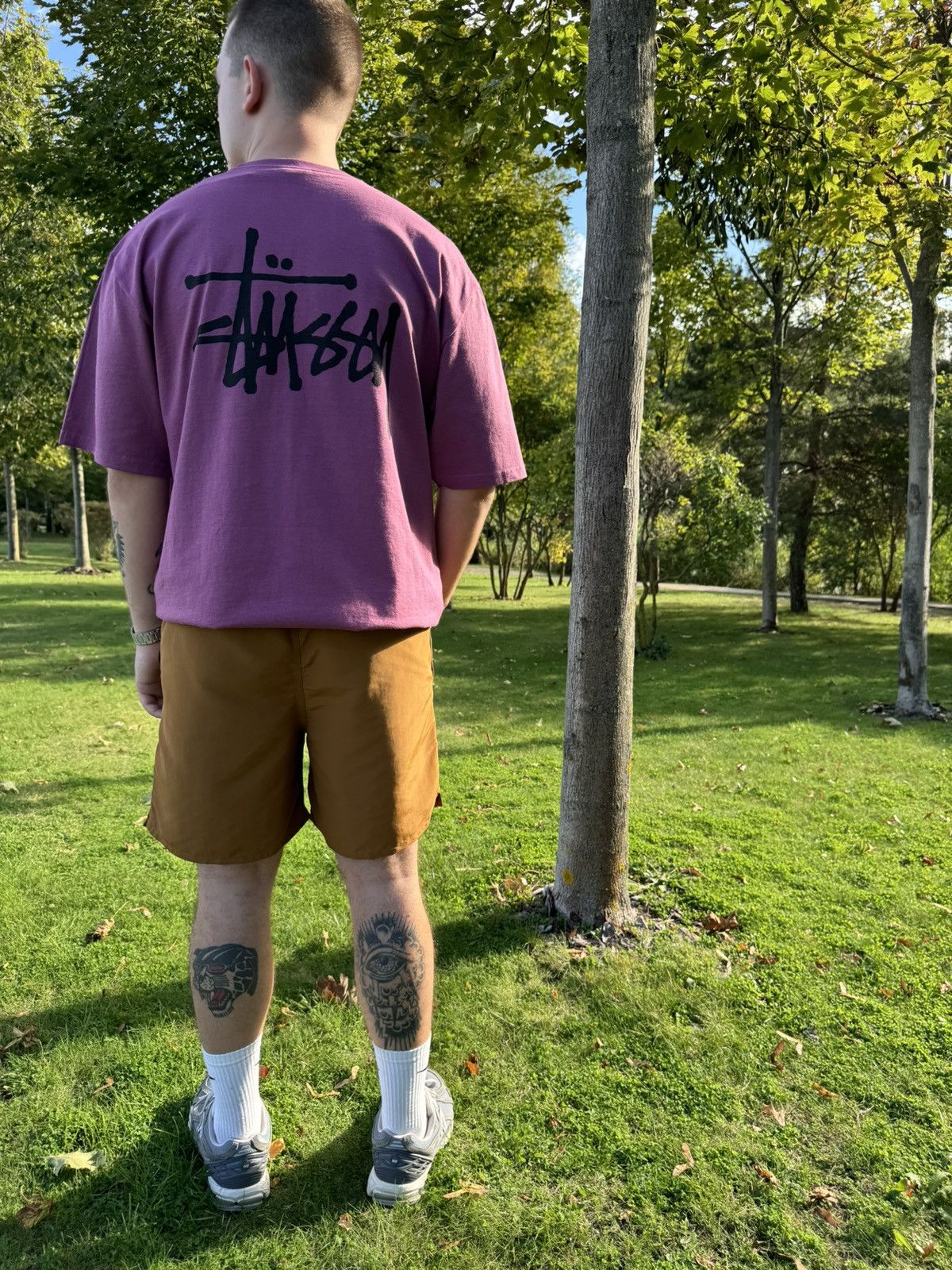 Designer × Hypebeast × Stussy Stussy Basic Berry T-shirt Size US XL / EU 56 / 4 - 5 Thumbnail