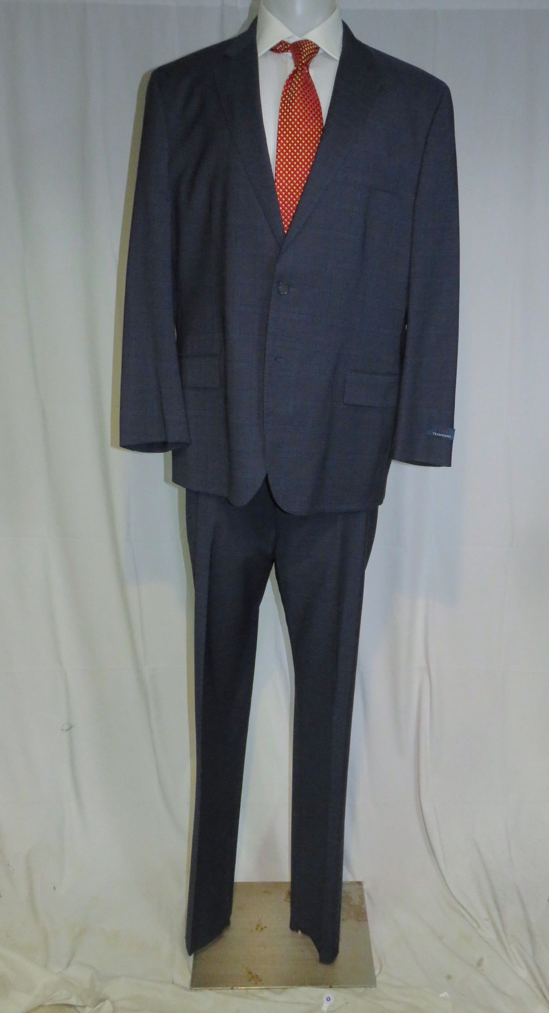 Brooks Brothers 1818 Traditional Reda Blue Plaid Two Button Suit 48R NWT Size 48R - 1 Thumbnail