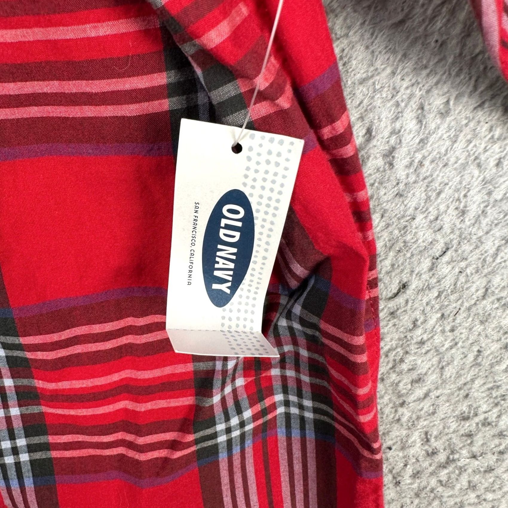 Old Navy Old Navy Shirt Button Down Mens Medium Red Plaid Classic Fit Cotton NEW Size US M / EU 48-50 / 2 - 7 Thumbnail