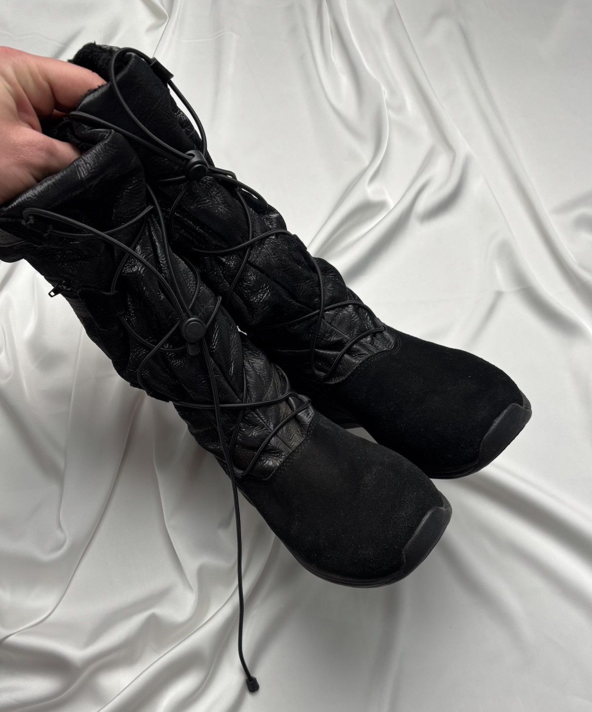 KangaROOS Kangaroos adjustable black goth boots with straps Size US 9 / IT 39 - 5 Thumbnail