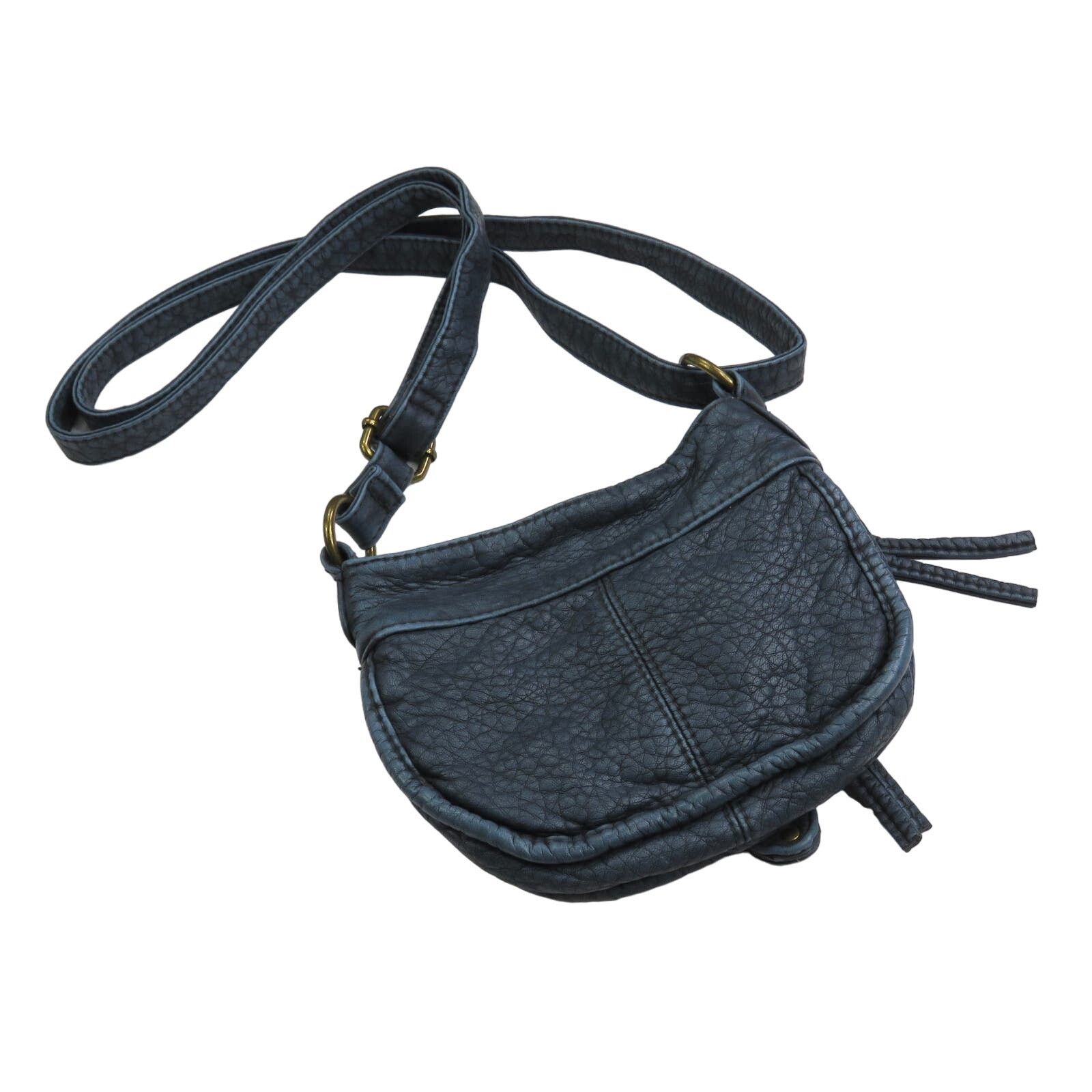 Vintage Y2k Mudd Blue Leather Mini Bag Crossbody Bag Size ONE SIZE - 2 Thumbnail