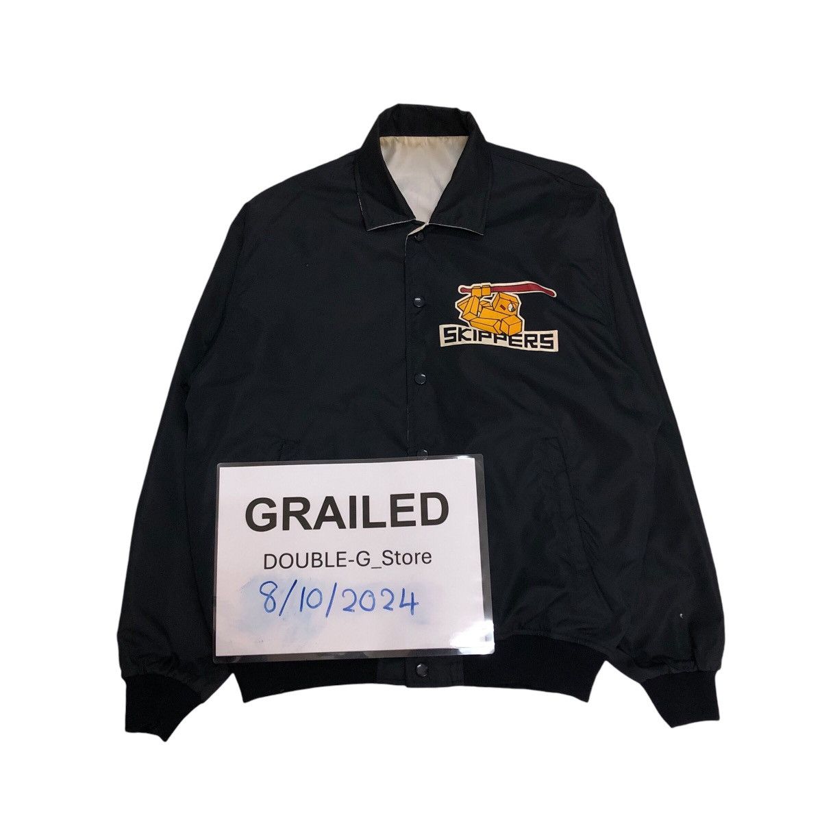 Japanese Brand 📌Vintage Reversible Bomber Jacket Cricket Team Big Logo Size US L / EU 52-54 / 3 - 1 Thumbnail
