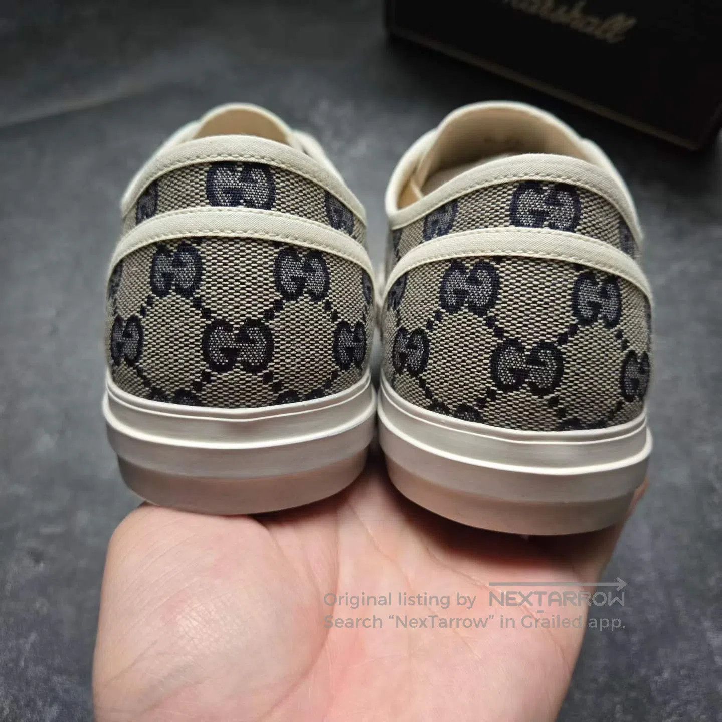 Gucci Guicci Monogram Distressed Canvas Biscuit Sneakers| Size US 8.5 / IT 38.5 - 2 Thumbnail
