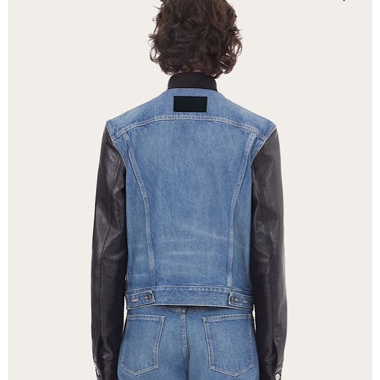 Salvatore Ferragamo o1s1rm1224 Denim Jacket in Blue Size US M / EU 48-50 / 2 - 3 Thumbnail