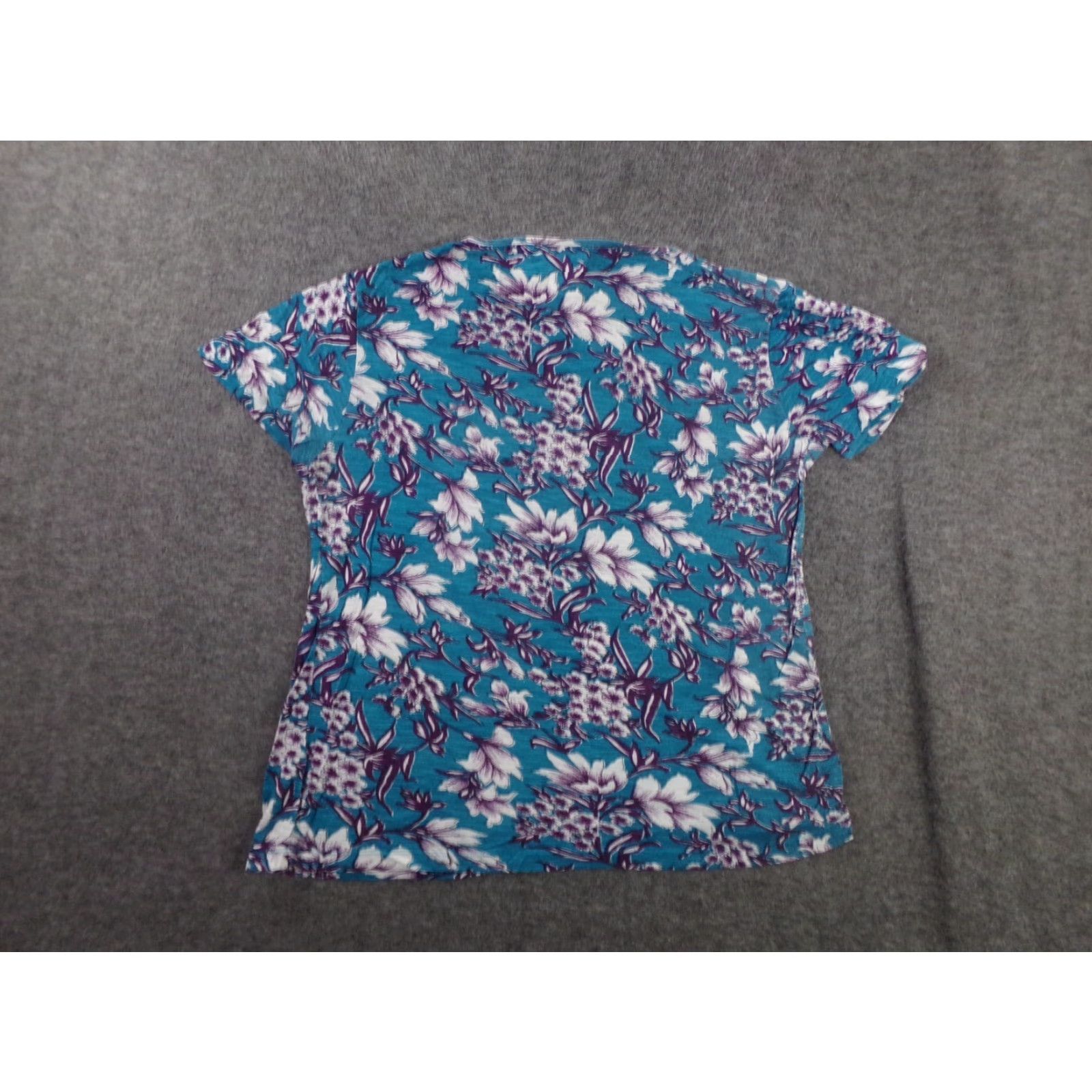 Vintage NorthStyle Floral T-Shirt Women Small Blue Casual Summer Pullover Size S / US 4 / IT 40 - 7 Thumbnail
