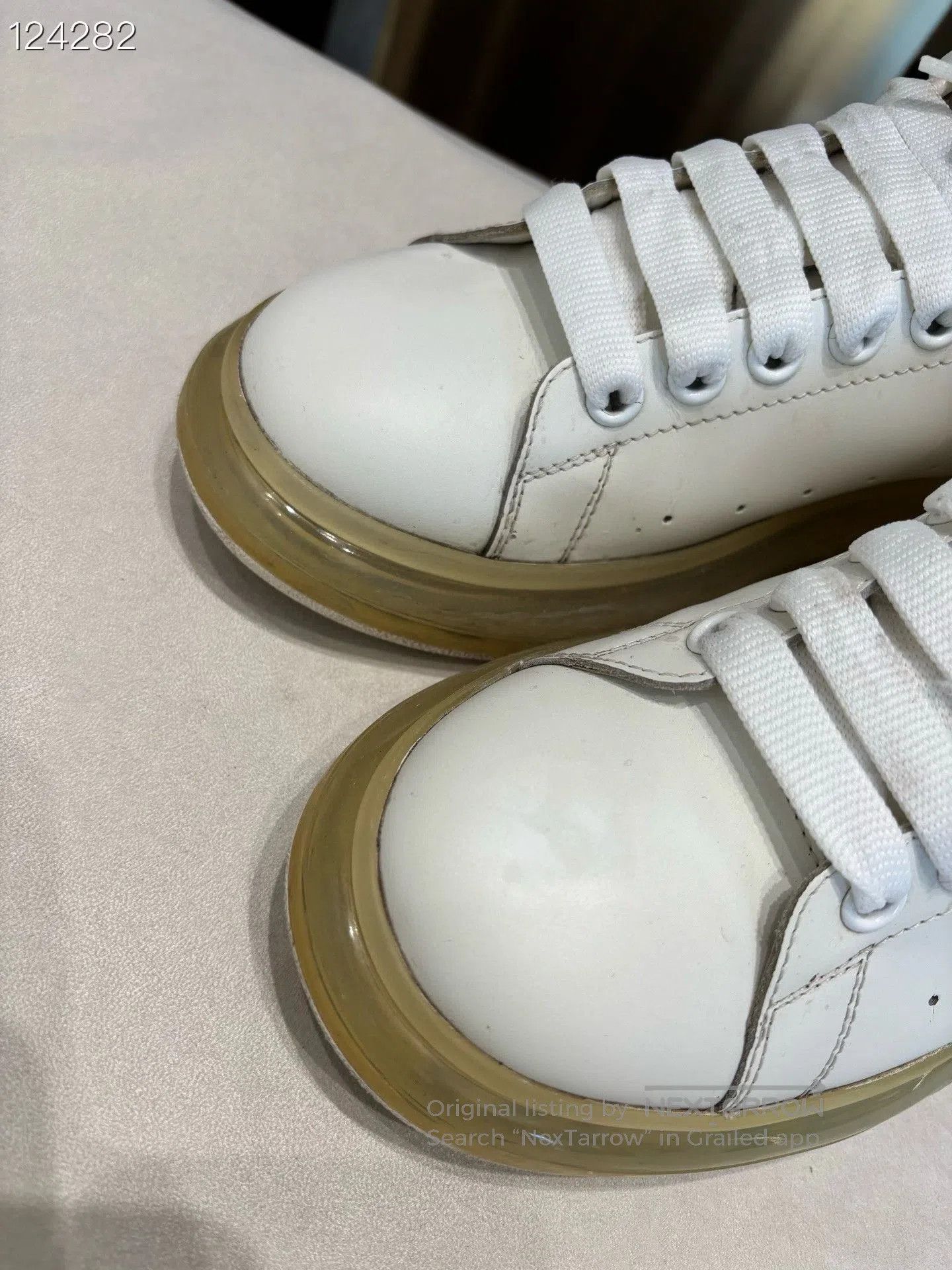 Alexander McQueen Alexander McQueen Iridescent White Sneakers. Size US 8 / EU 41 - 3 Thumbnail