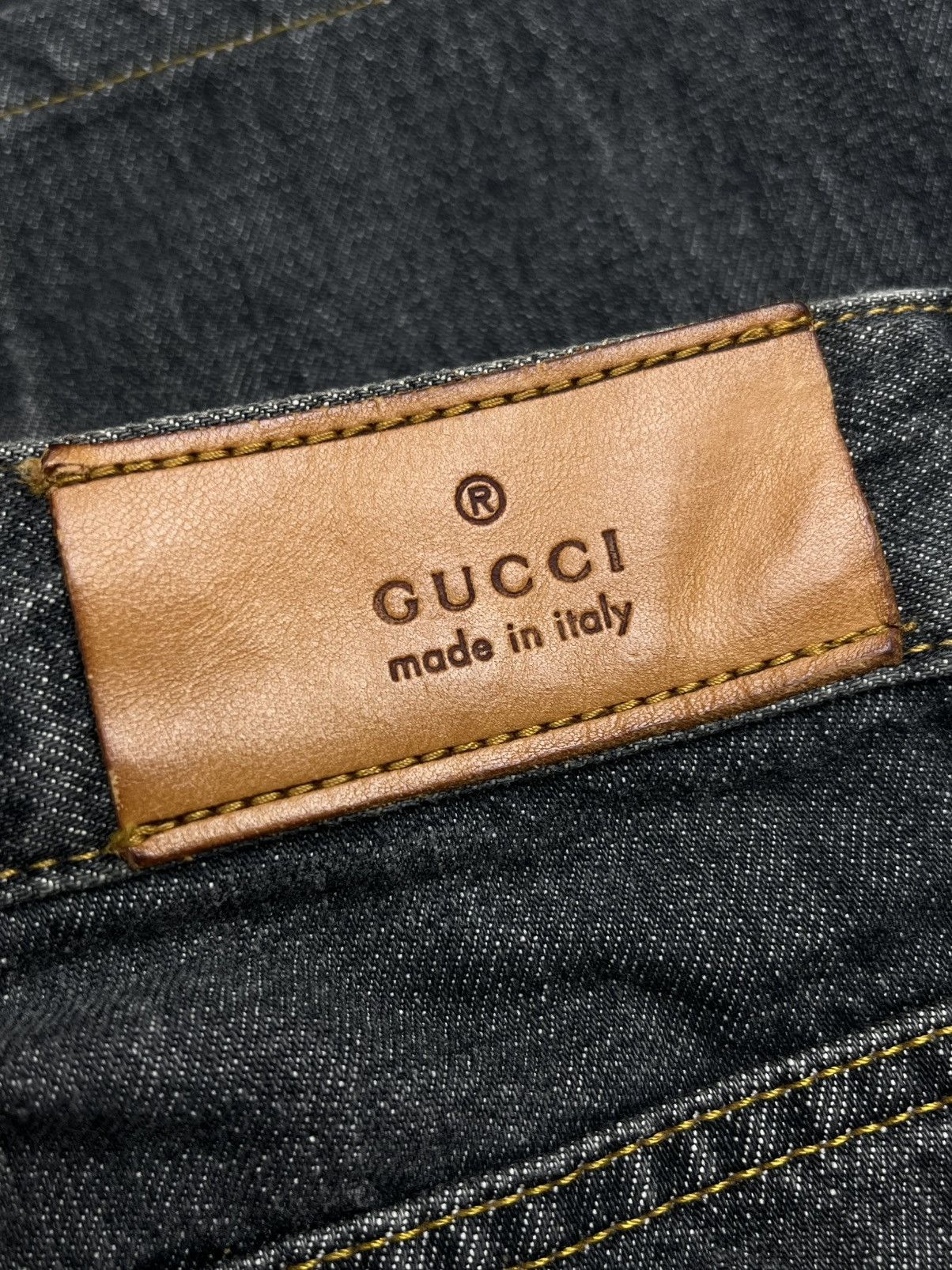 Gucci Gucci Tom Ford Vintage Faded Gray Straight Leg Denim Jeans Size US 30 / EU 46 - 5 Thumbnail