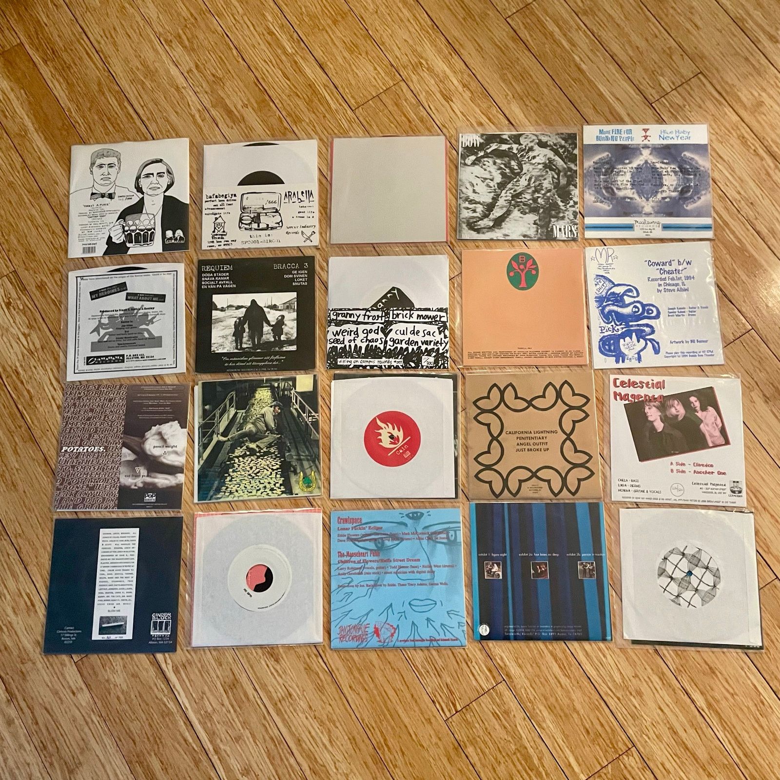 INTENTIONALLY BLANK Lot #1 of 20 Indie Rock Punk Shoegaze Alternative 7" records Size ONE SIZE - 2 Thumbnail