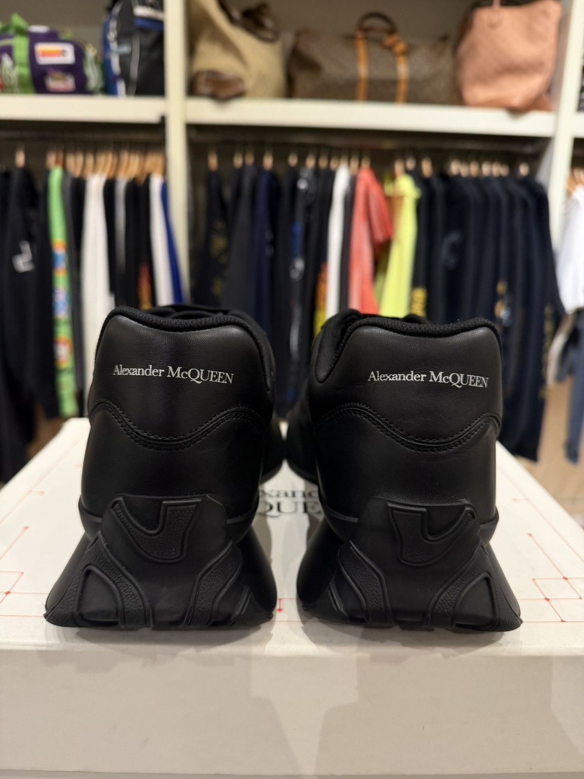 Alexander McQueen Alexander McQueen Spirit Runner Sneaker - Black Size US 13 / EU 46 - 3 Thumbnail