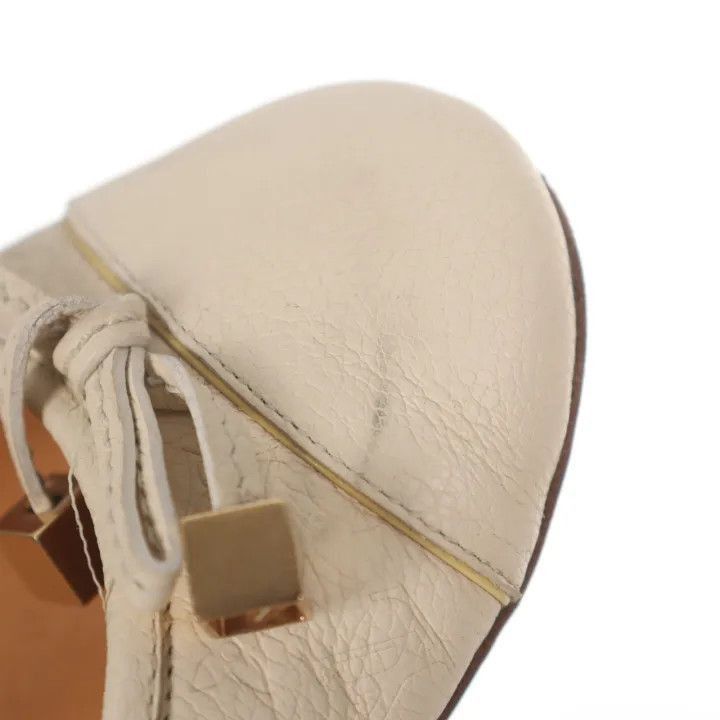 Louis Vuitton Louis Vuitton White Leather Flat Shoes -2508 Size US 7.5 / EU 40-41 - 7 Thumbnail