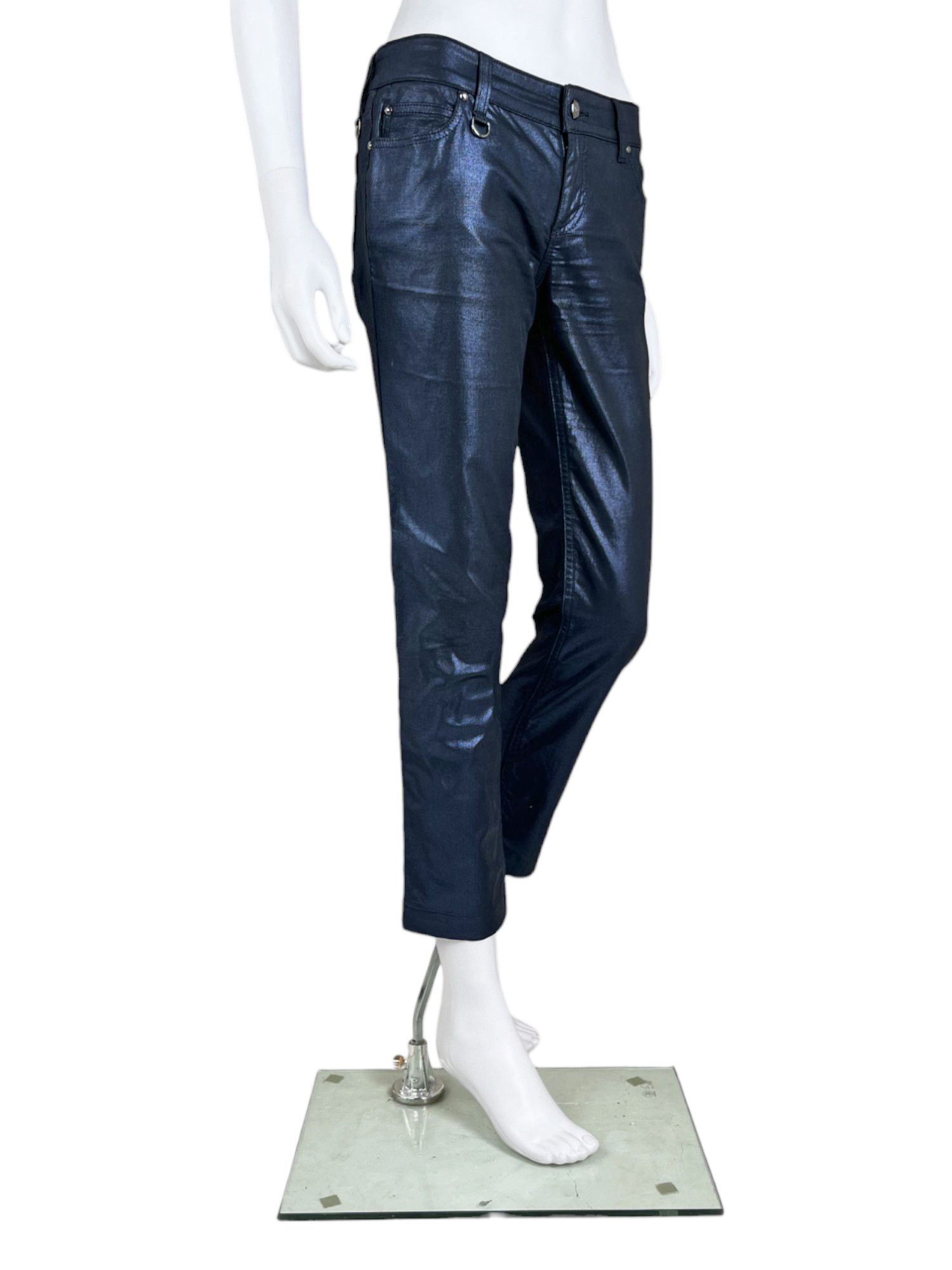 Gucci S/S 2009 Waxed Blue Jeans Size 27" / US 4 / IT 40 - 2 Thumbnail