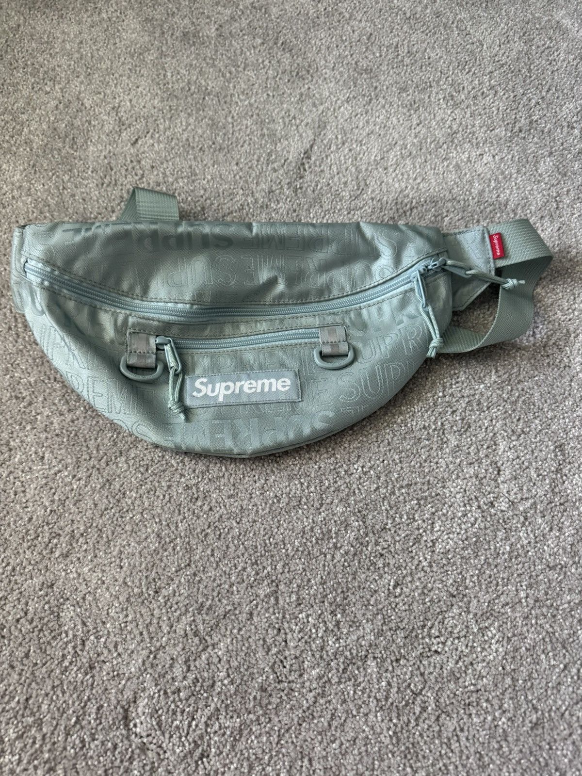 Supreme Supreme Puffer Pouch Blue Paisley Pertex | Grailed