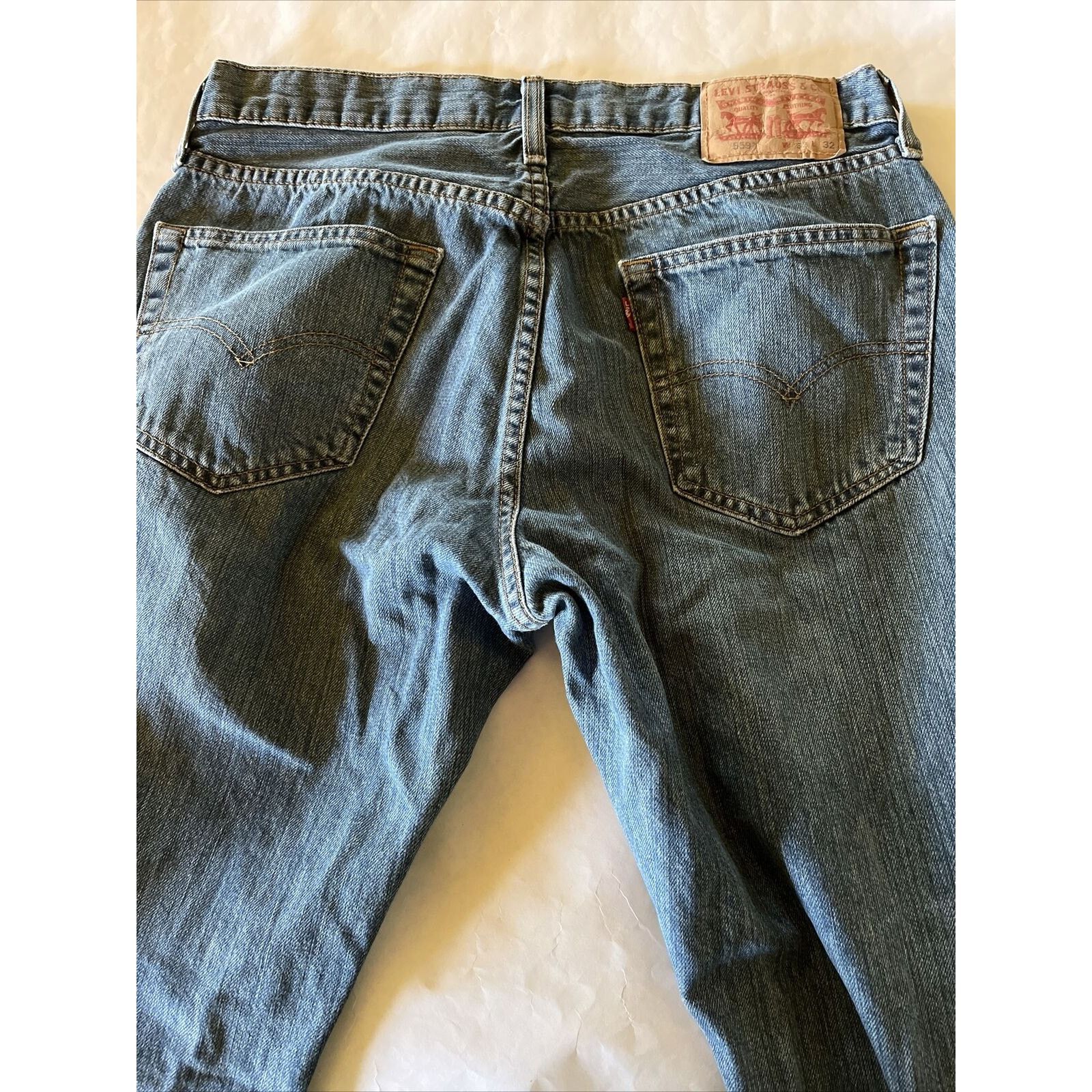 Levi's Levi's 559 Jeans Men 33x32 Blue Medium Wash Cotton Denim Y2K Size US 32 / EU 48 - 11 Thumbnail