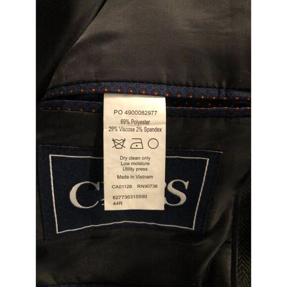 Calvin Klein Chaps mens 69%polystr29%viscose sport coat jacket blazer 44R Size 44R - 5 Thumbnail