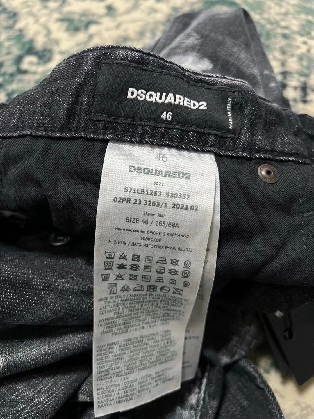 Dsquared2 Dsquared2 FW23 SKATER Jeans Black-Gray Size US 30 / EU 46 - 8 Thumbnail