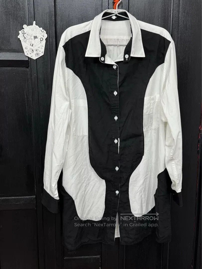 stylish yohji yamamoto reversible shirt.