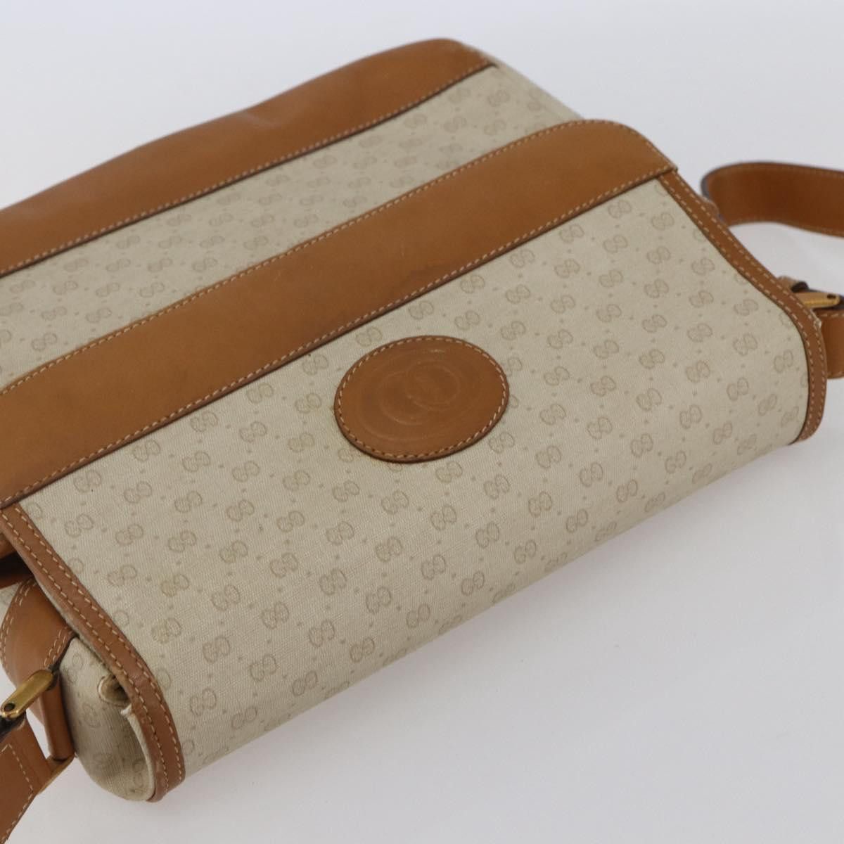 Gucci GUCCI Micro GG Supreme Shoulder Bag Pvc White Gold Size ONE SIZE - 6 Thumbnail