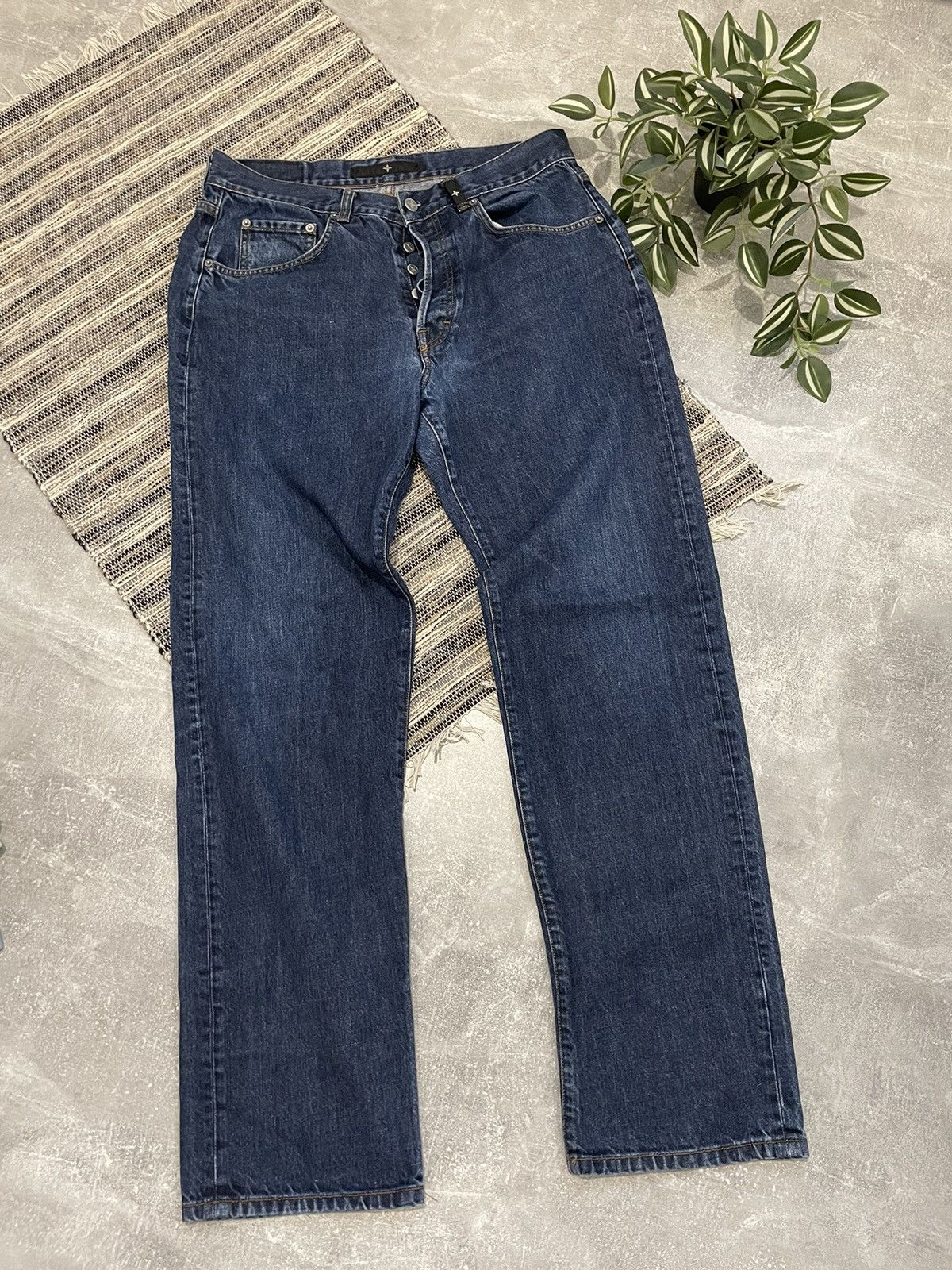 90s stone island ヴィンテージワイドレッグデニム W40 vintage STONE ISLAND denim pants | NOIR ONLINE