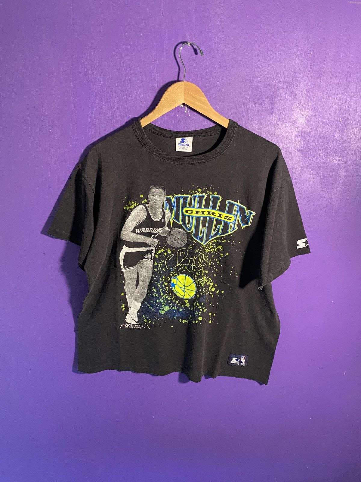 Starter Vintage 1989 Starter Warriors Chris Mullin player tee Size US XL / EU 56 / 4 - 1 Thumbnail