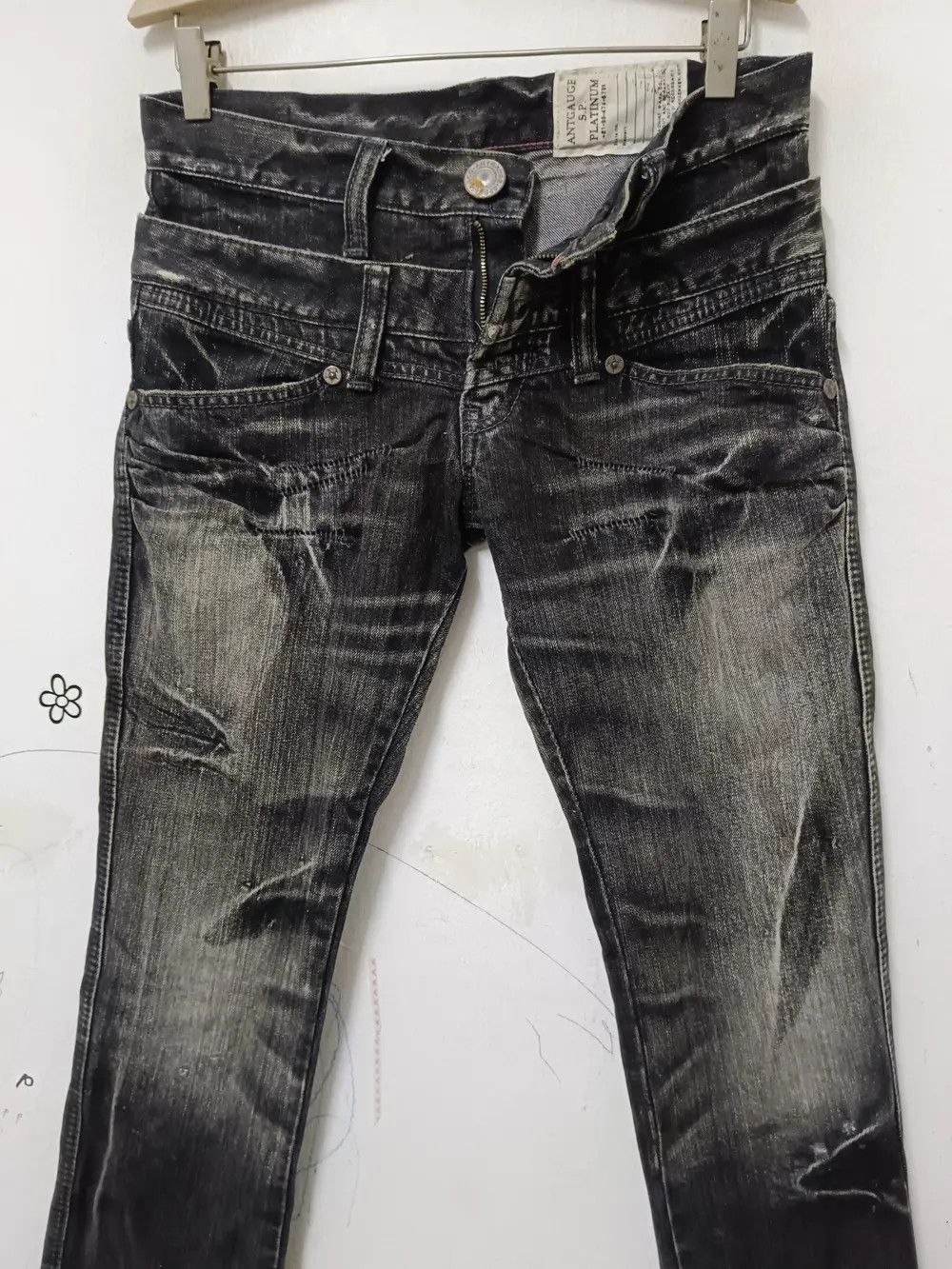 Japanese Brand Flare Distressed Antgauge Jeans Size US 30 / EU 46 - 3 Thumbnail