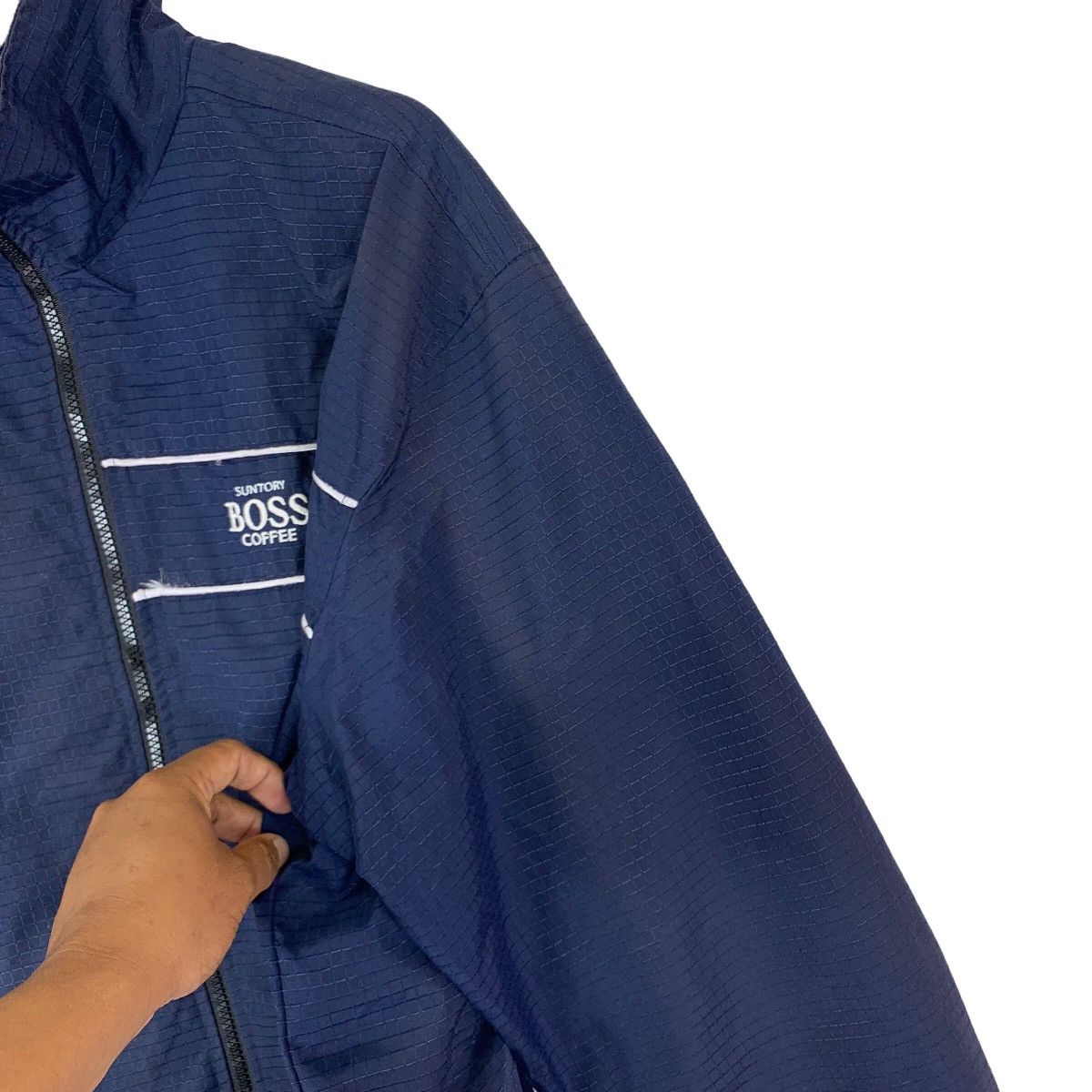 Vintage VINTAGE SUNTORY BOSS COFFEE LIGHT ZIPPER JACKET Size US M / EU 48-50 / 2 - 6 Thumbnail