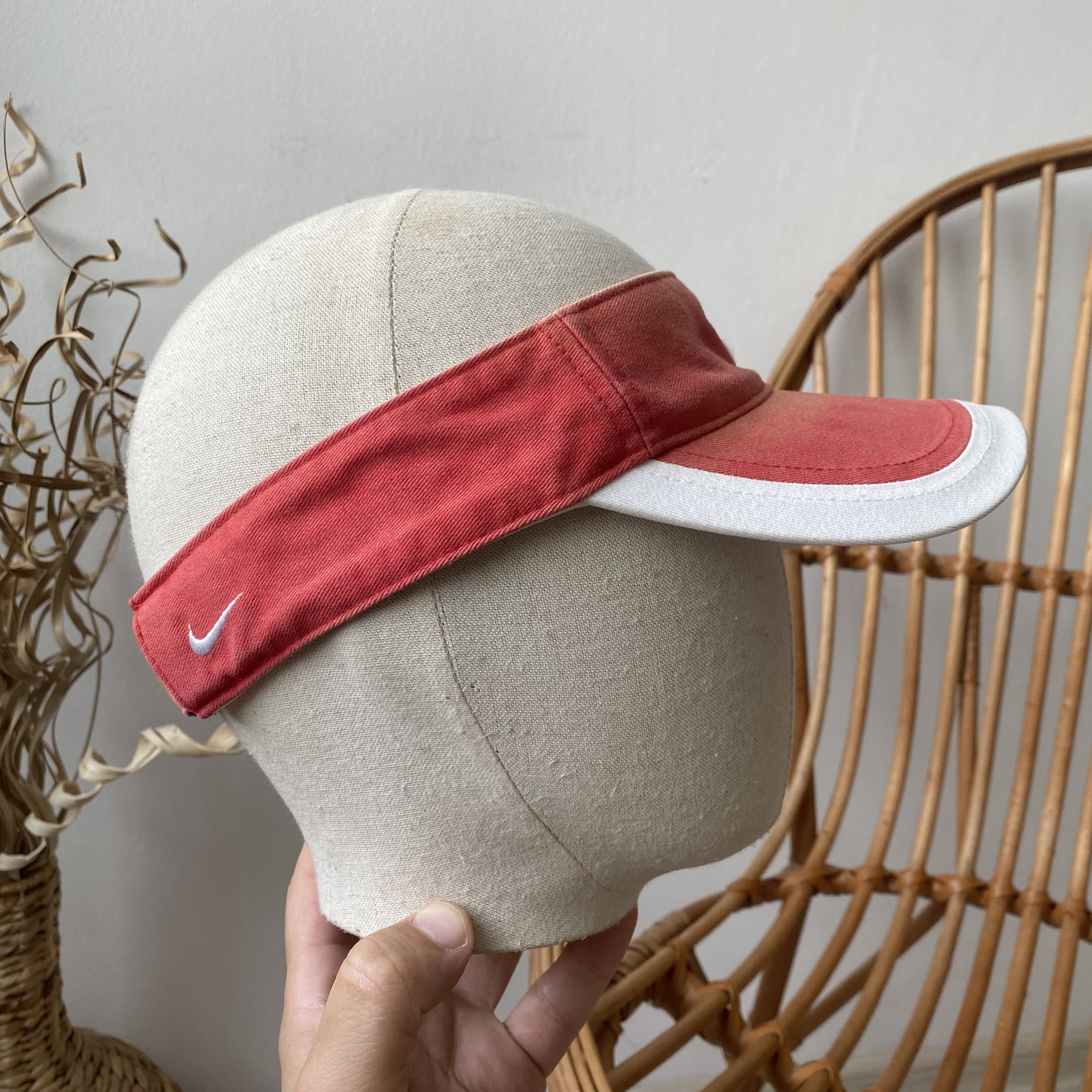 Nike Vintage Faded Visor Nike Golf Cap Center Swoosh Logo Size ONE SIZE - 2 Thumbnail