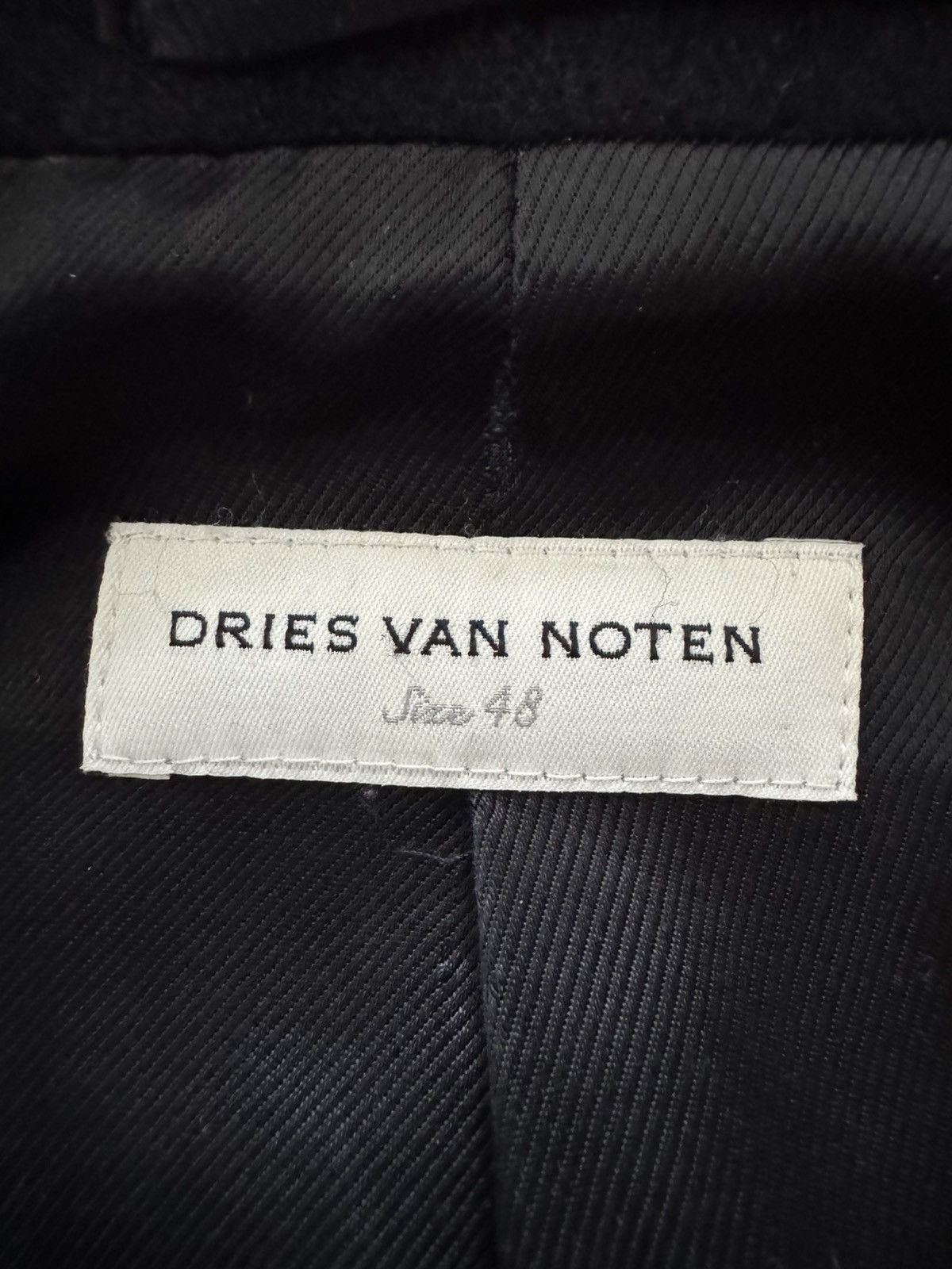 Dries Van Noten Navy luxury peacoat Size US M / EU 48-50 / 2 - 17 Thumbnail