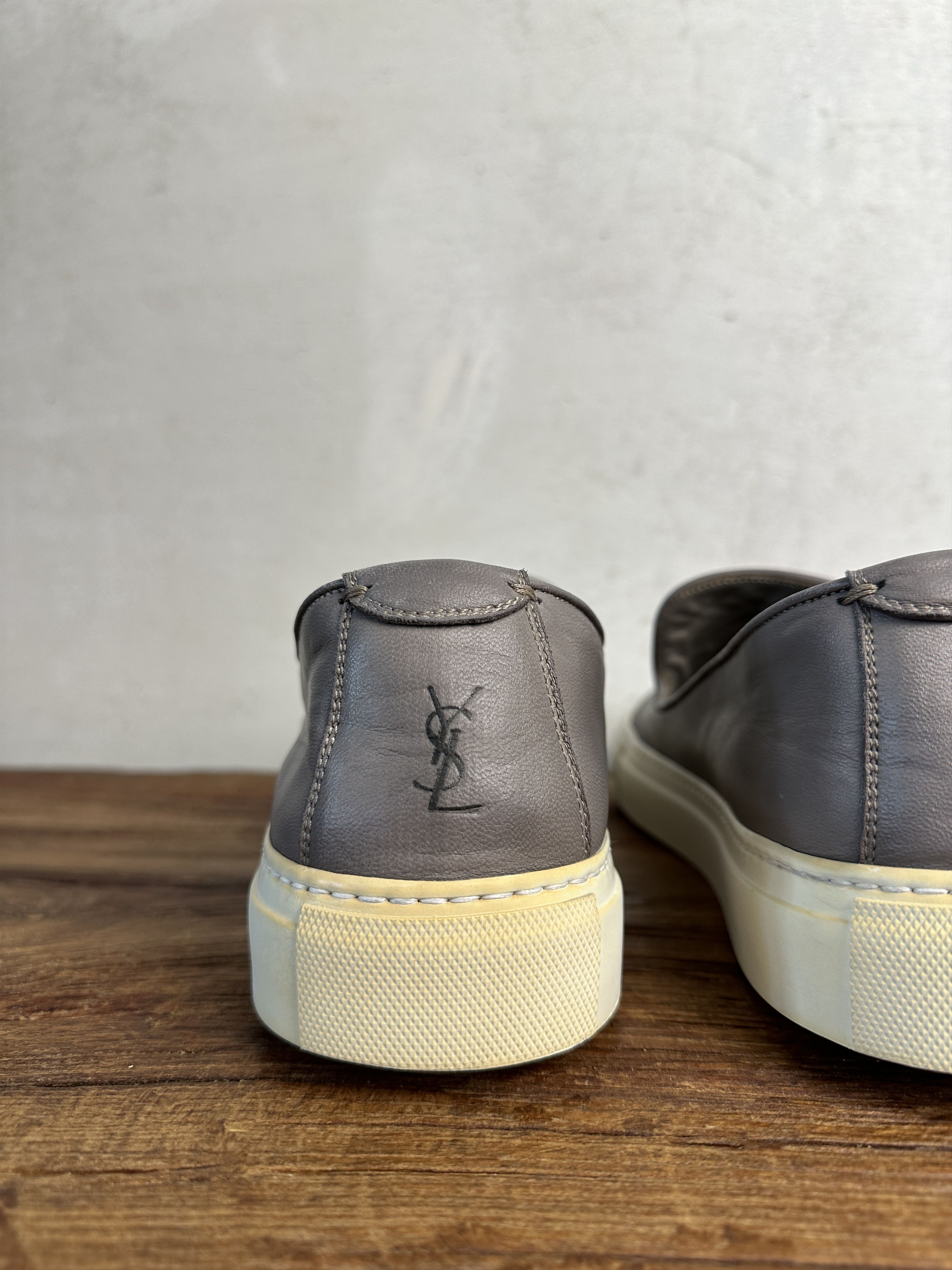 Saint Laurent Paris Yves Saint Laurent Leather Slip Ons Size US 10.5 / EU 43-44 - 5 Thumbnail