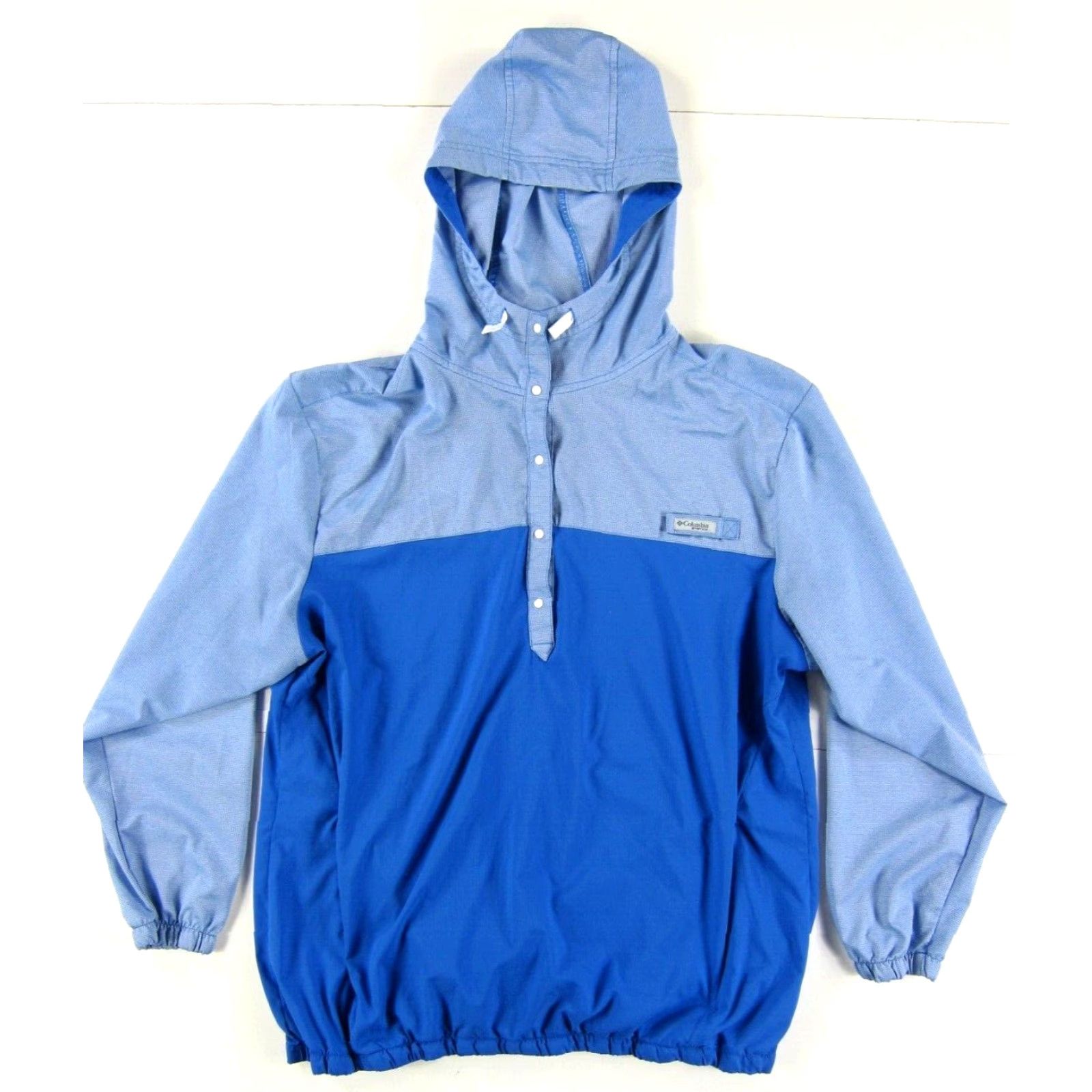 Vintage Columbia Blue Lightweight Zip Pocket Windbreaker Pullover Jacket 1X Women Windbreaker Jacket Columia (adjusted?) Size XL / US 12-14 / IT 48-50 - 6 Thumbnail
