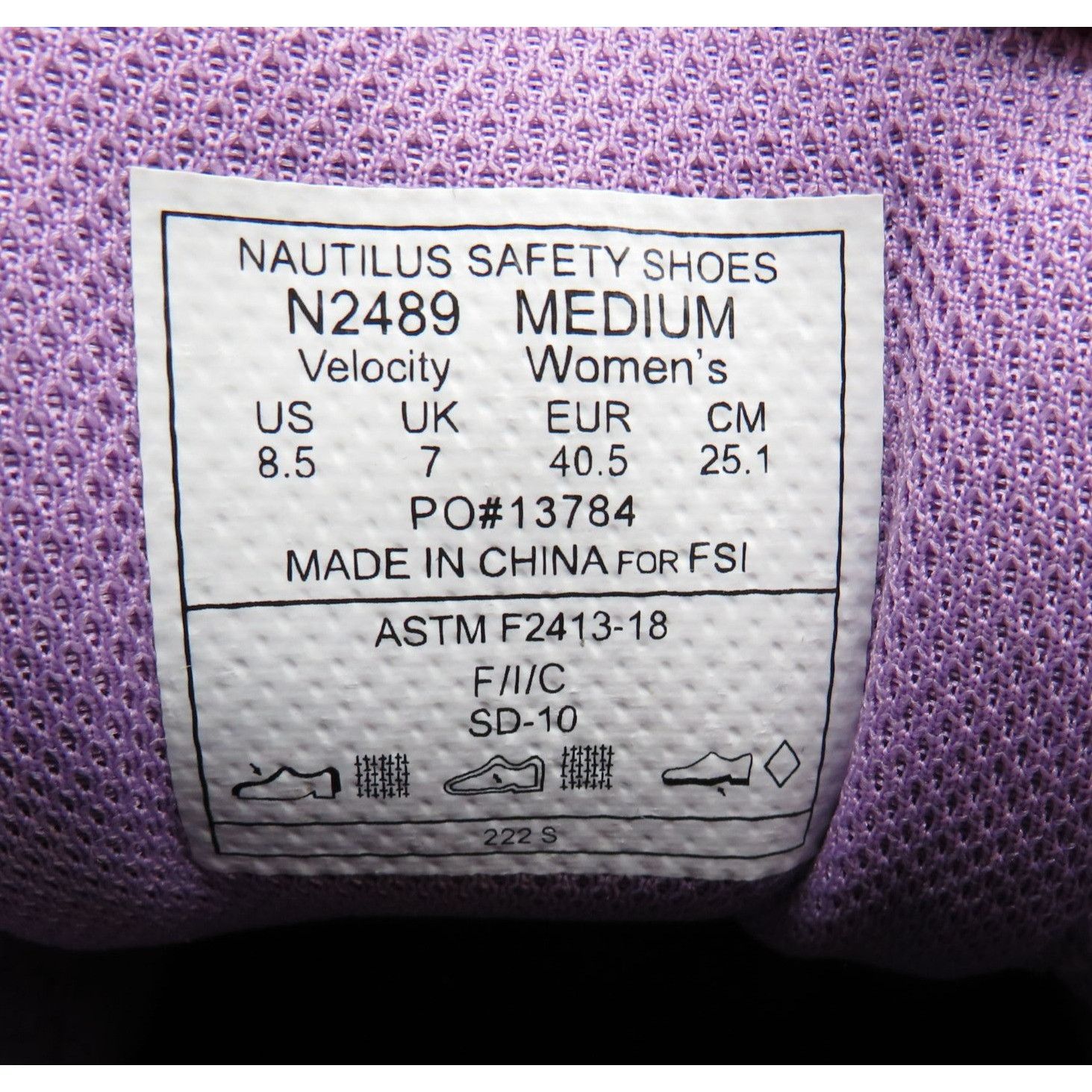 Other Nautilus Womens Velocity Safety Shoes N2489 Size 8.5 Gray Pu Size US 8.5 / IT 38.5 - 5 Thumbnail