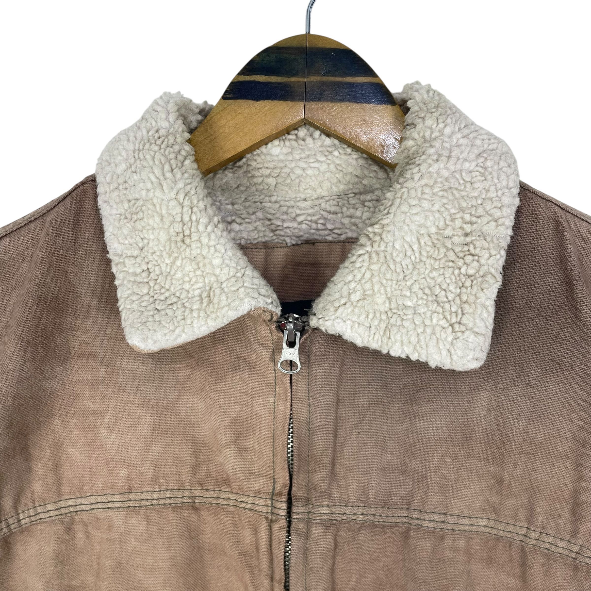 Stussy Vintage Stussy Duck Canvas Sherpa Work Jacket Size US S / EU 44-46 / 1 - 7 Thumbnail