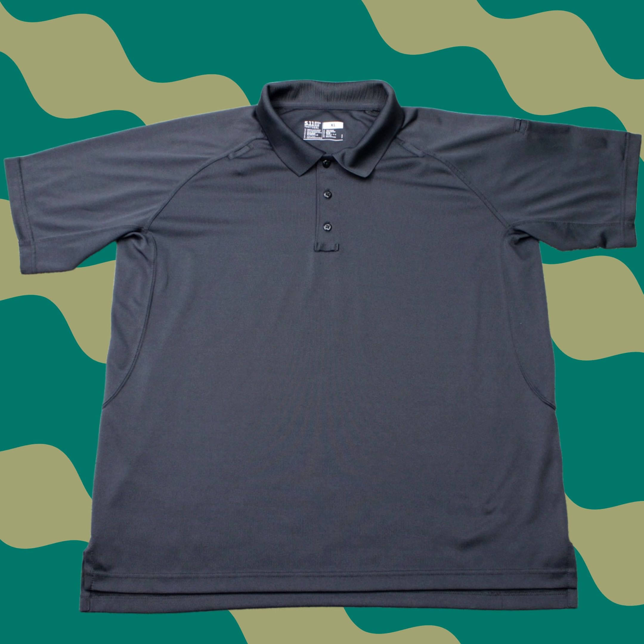 Vintage 5.11 Tactical Polo Shirt Mens XL Black Performance Short Sleeve Poly Pullover Size US XL / EU 56 / 4 - 1 Thumbnail