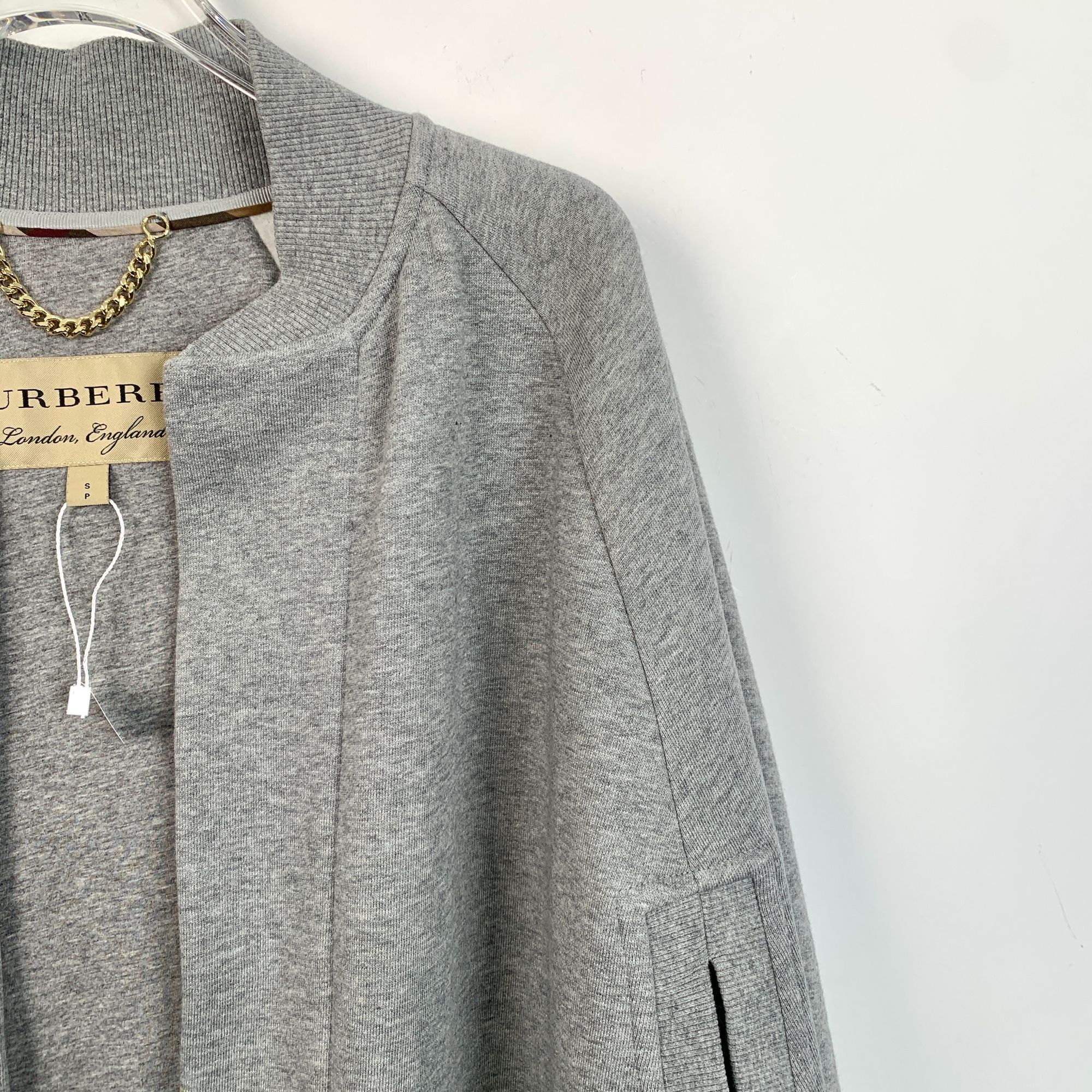 Burberry Burberry Grey Embroidered Flying Fish Cotton Cape Coat Size Size S / US 4 / IT 40 - 6 Thumbnail