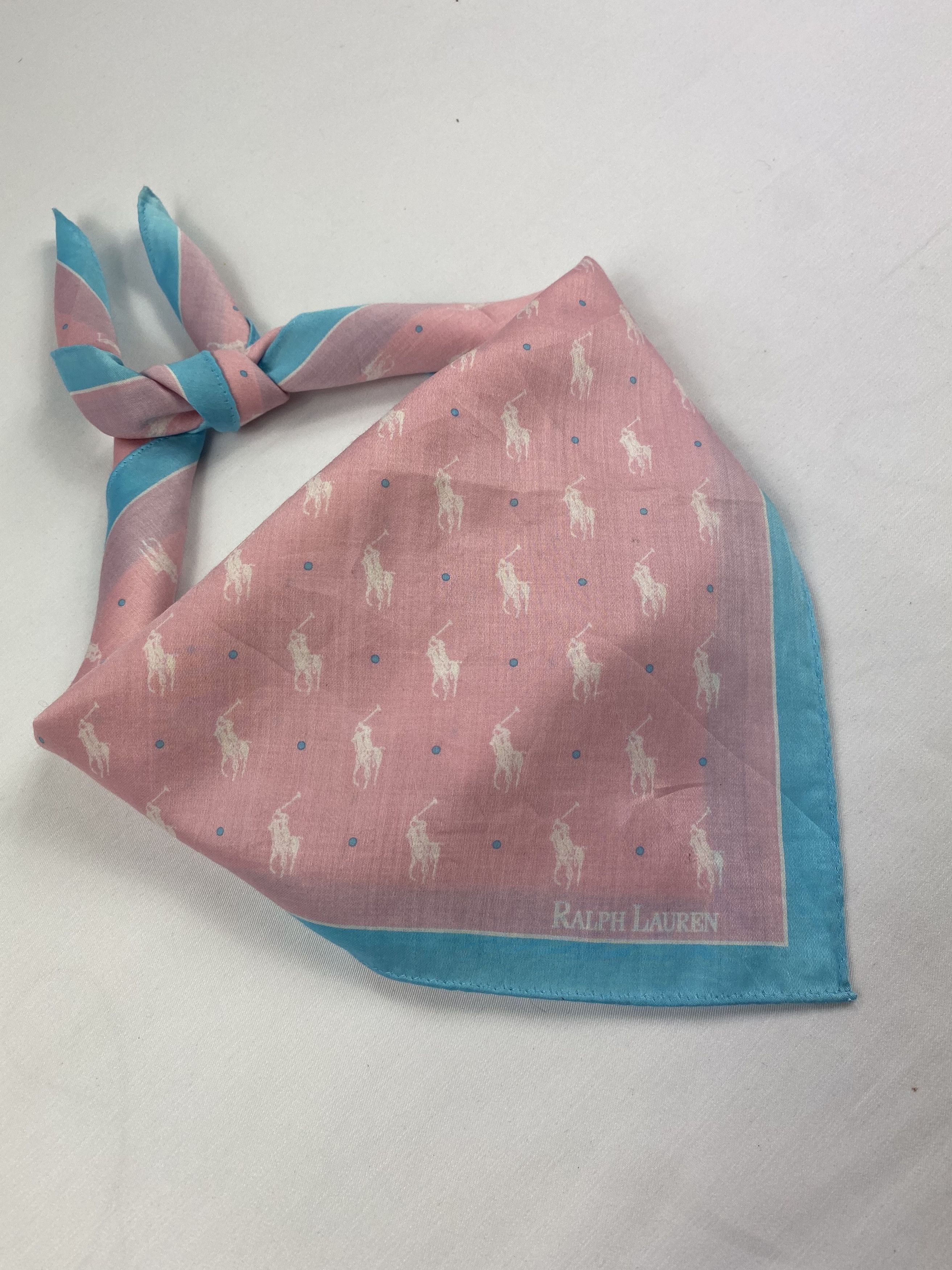 Polo Ralph Lauren × Ralph Lauren × Vintage Polo Ralph Lauren Handkerchief / Bandana / Neckerchief Size ONE SIZE - 1 Thumbnail