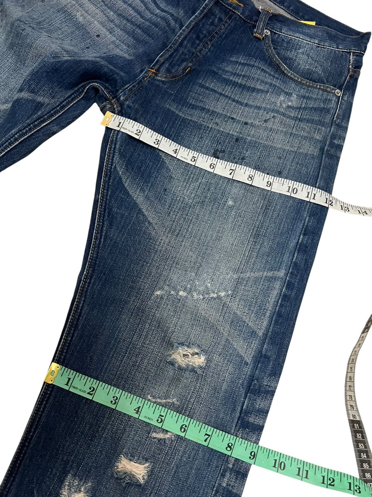 A.P.C. Vintage A.P.C Clawmark Selvedge Distressed Denim Jean Size US 34 / EU 50 - 20 Thumbnail