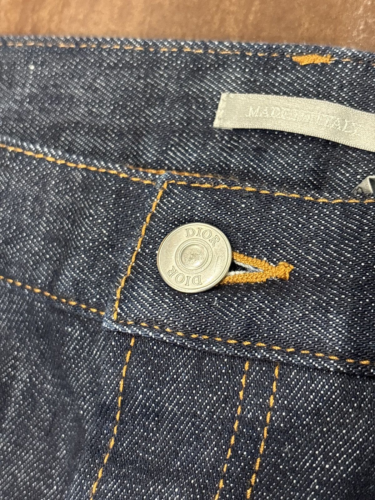 Dior LIGHT USED Dior Oblique Denim Slim Jeans Size 38 Size US 38 / EU 54 - 3 Thumbnail