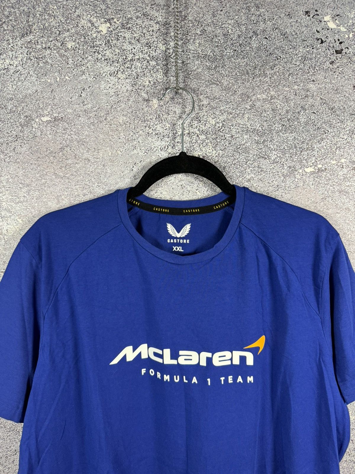 Castore × Formula 1 × Malcolm McLaren McLaren Formula 1 Team Racing T Shirt Blue Men’s XLarge Size US XL / EU 56 / 4 - 4 Thumbnail