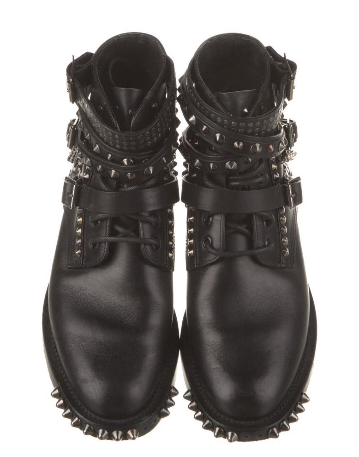 Saint Laurent Paris SAINT LAURENT PARIS FW13 Moto Studded Ankle Boots IT 39 Size US 9 / IT 39 - 1 Thumbnail