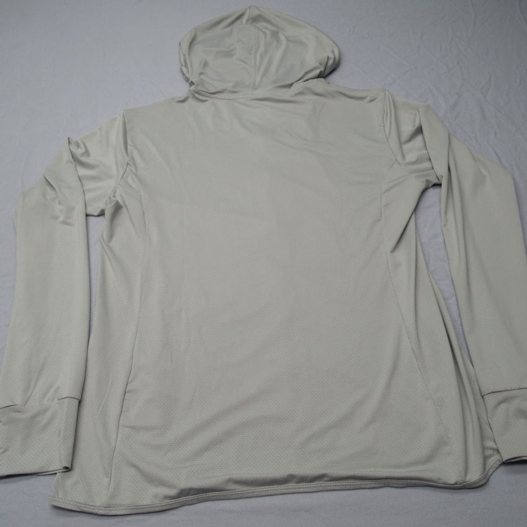 Vintage Libin Jacket Womens XL Gray Hooded Full Zip Pockets UPF 50+ Activewear NEW Size XL / US 12-14 / IT 48-50 - 4 Thumbnail