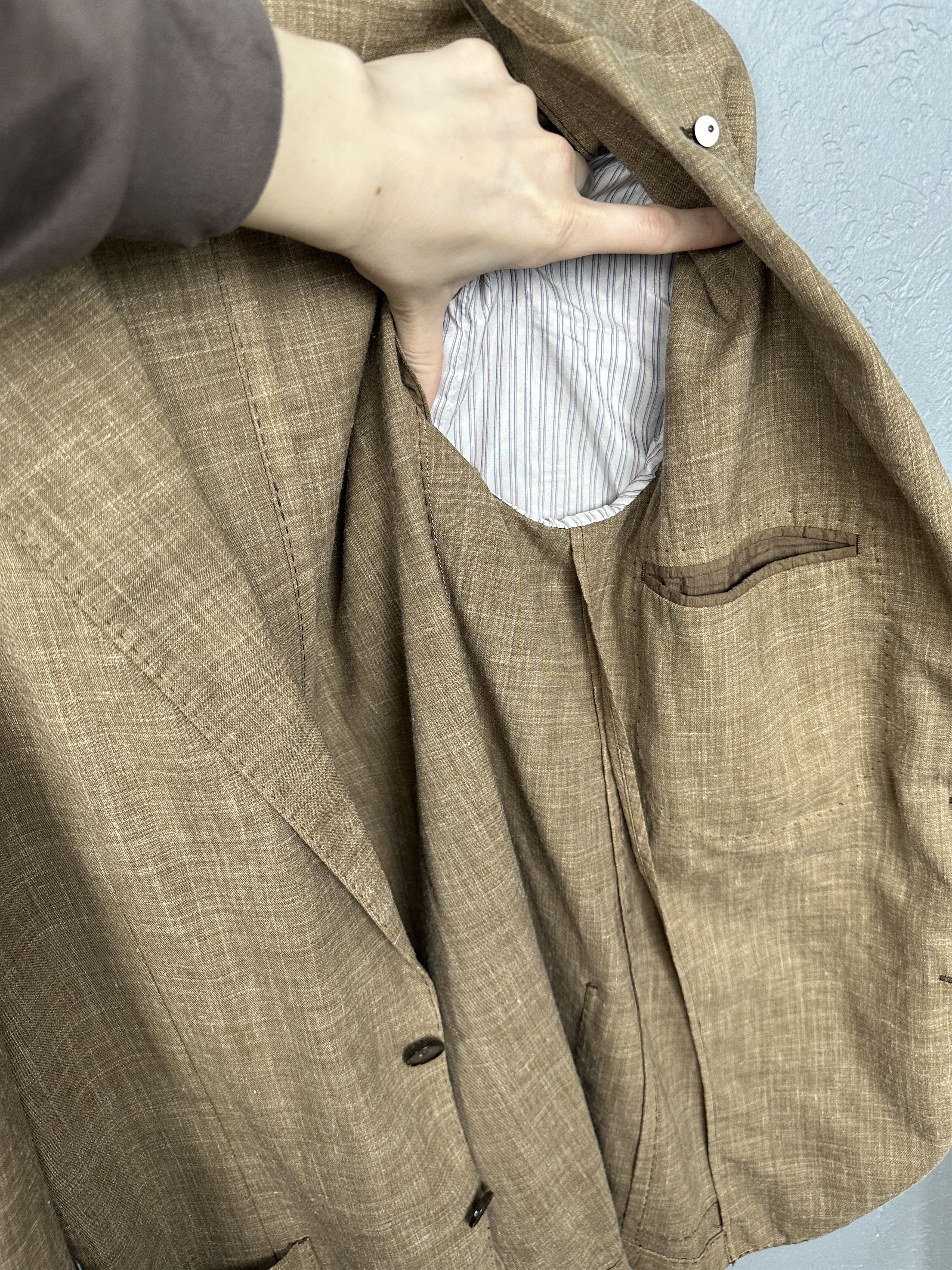 L.B.M. 1911 LBM 1911 Wool Linen Unlined Blazer Jacket L.B.M. Size 38R - 7 Thumbnail