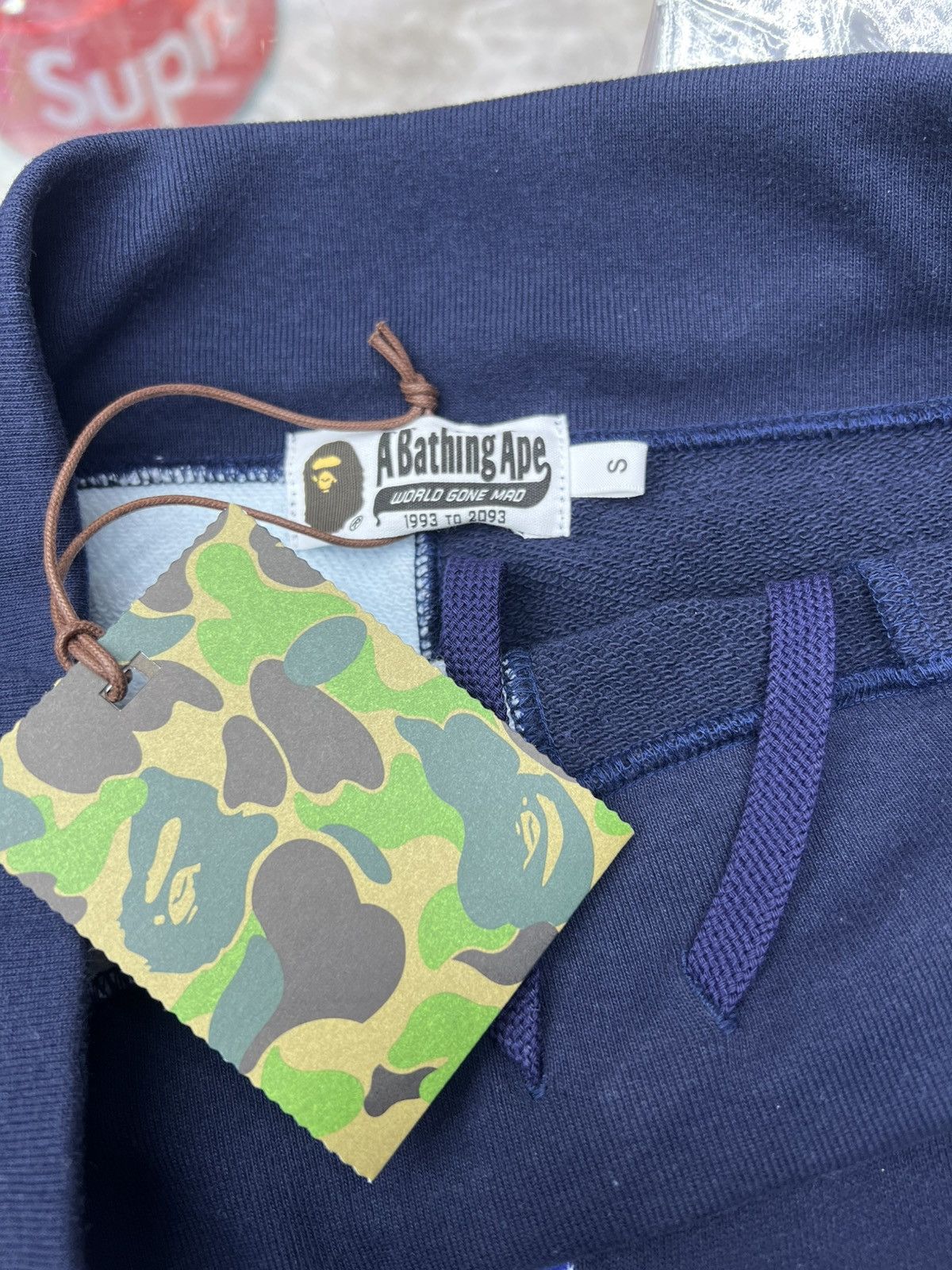 Bape Bape ABC Blue Camo Side Shark Shorts Size US 29 - 4 Thumbnail