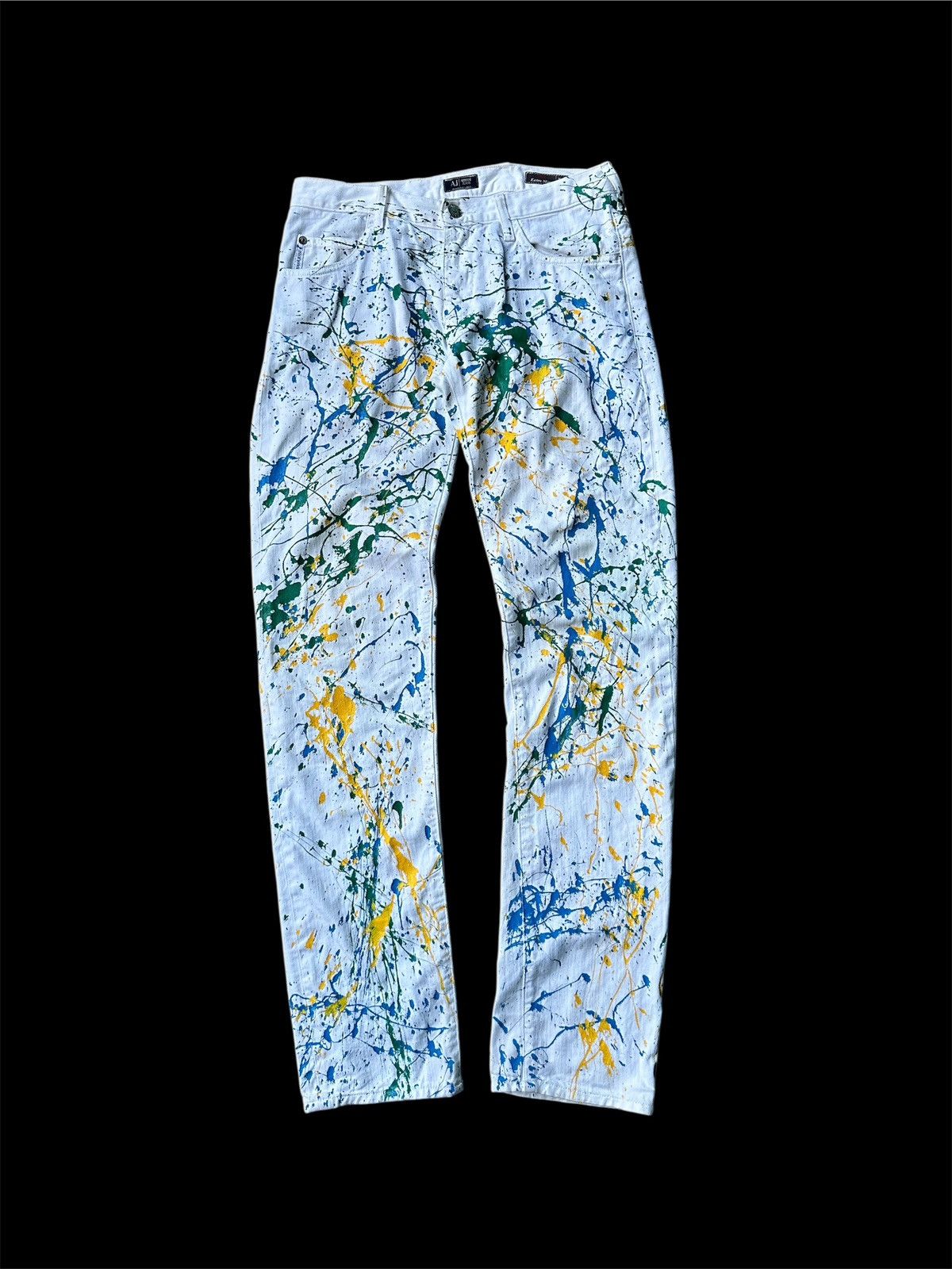 Armani Exchange Armani Jeans Extra Slim J10 Painy Splatter Size US 31 - 2 Thumbnail
