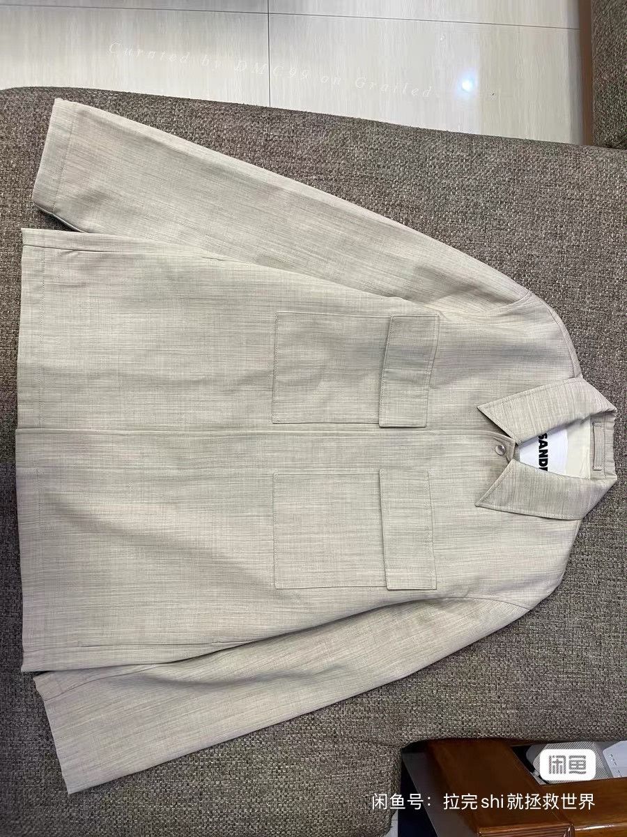 Jil Sander Jil Sander Limited Virgin Wool Bamboo Jacket Size US M / EU 48-50 / 2 - 1 Thumbnail