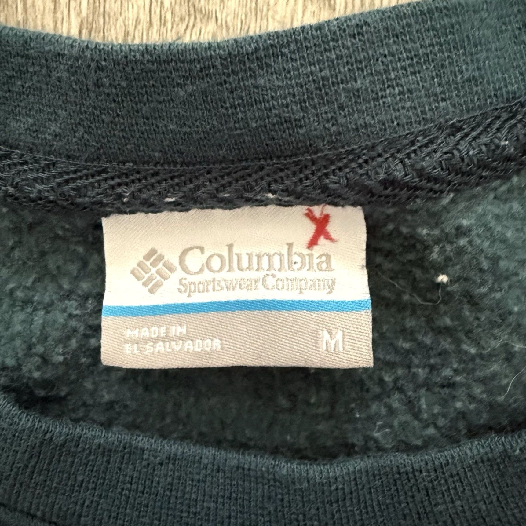 Vintage Columbia Sweatshirt Women Medium Boxy Fleece Crop Teal Blue Crew Neck Pullover Logo Athletic Outdoor Sports Casual Size M / US 6-8 / IT 42-44 - 2 Thumbnail